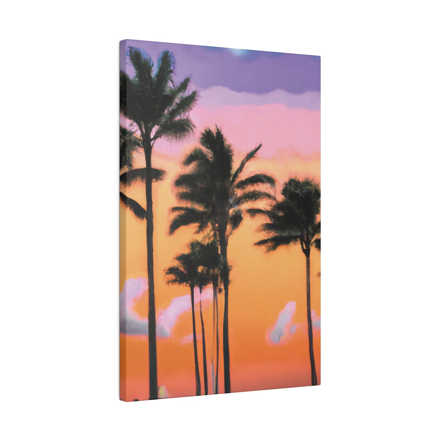 4126T - Miami Beach Sunset Painting Print | Miami | Beach | Sunset | Poster | Home Decor | Wall Art | Canvas