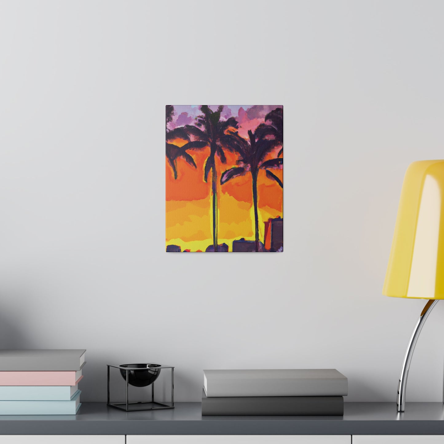 7392A - Miami Beach Sunset Painting Print | Miami | Beach | Sunset | Poster | Home Decor | Wall Art | Canvas