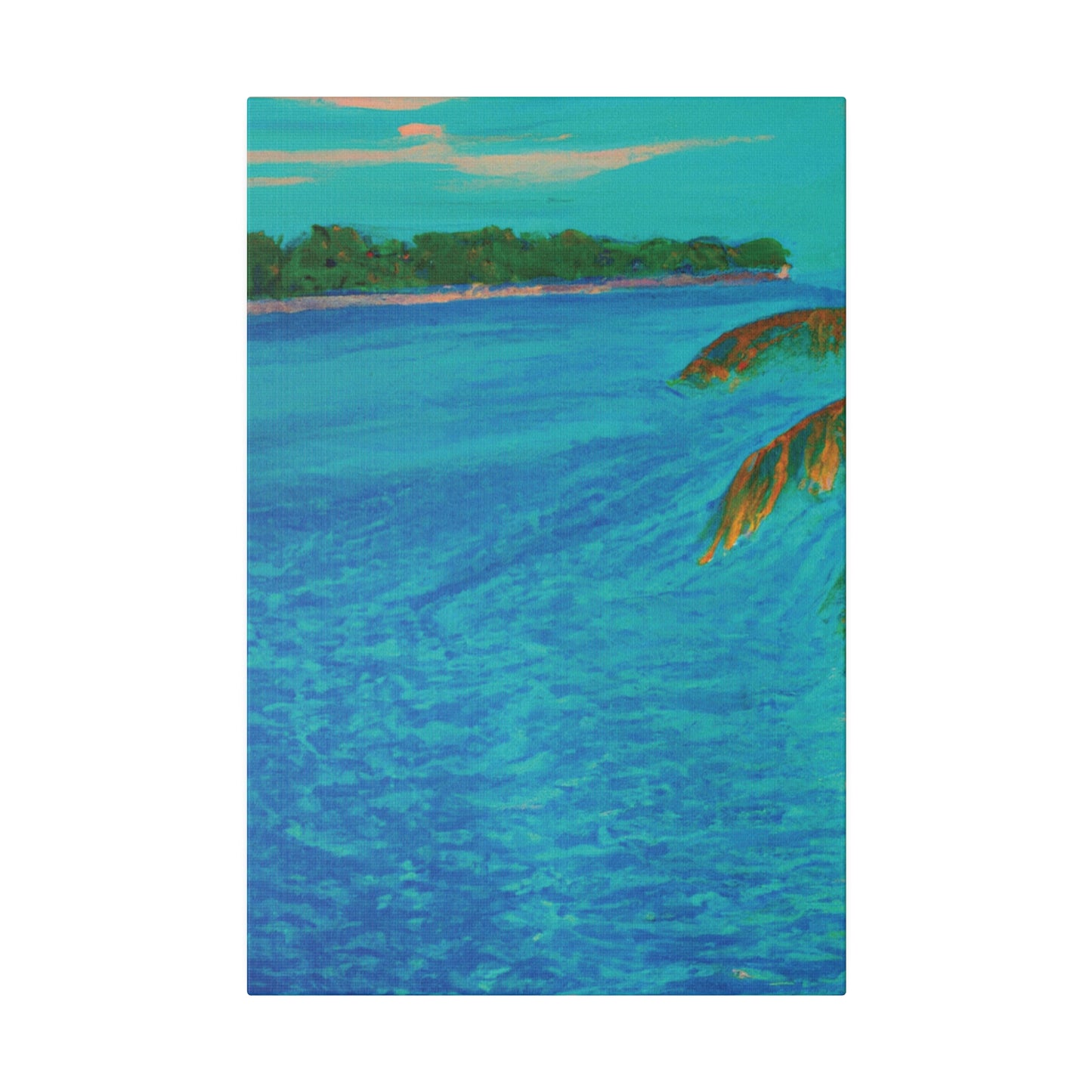 3303Q - Bahamas Ocean Painting Print | Bahamas | Ocean | Beach | Poster | Home Decor | Wall Art | Canvas