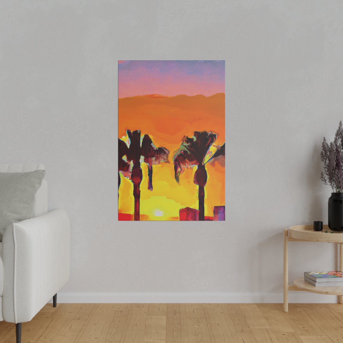 9347V - Miami Beach Sunset Painting Print | Miami | Beach | Sunset | Poster | Home Decor | Wall Art | Canvas