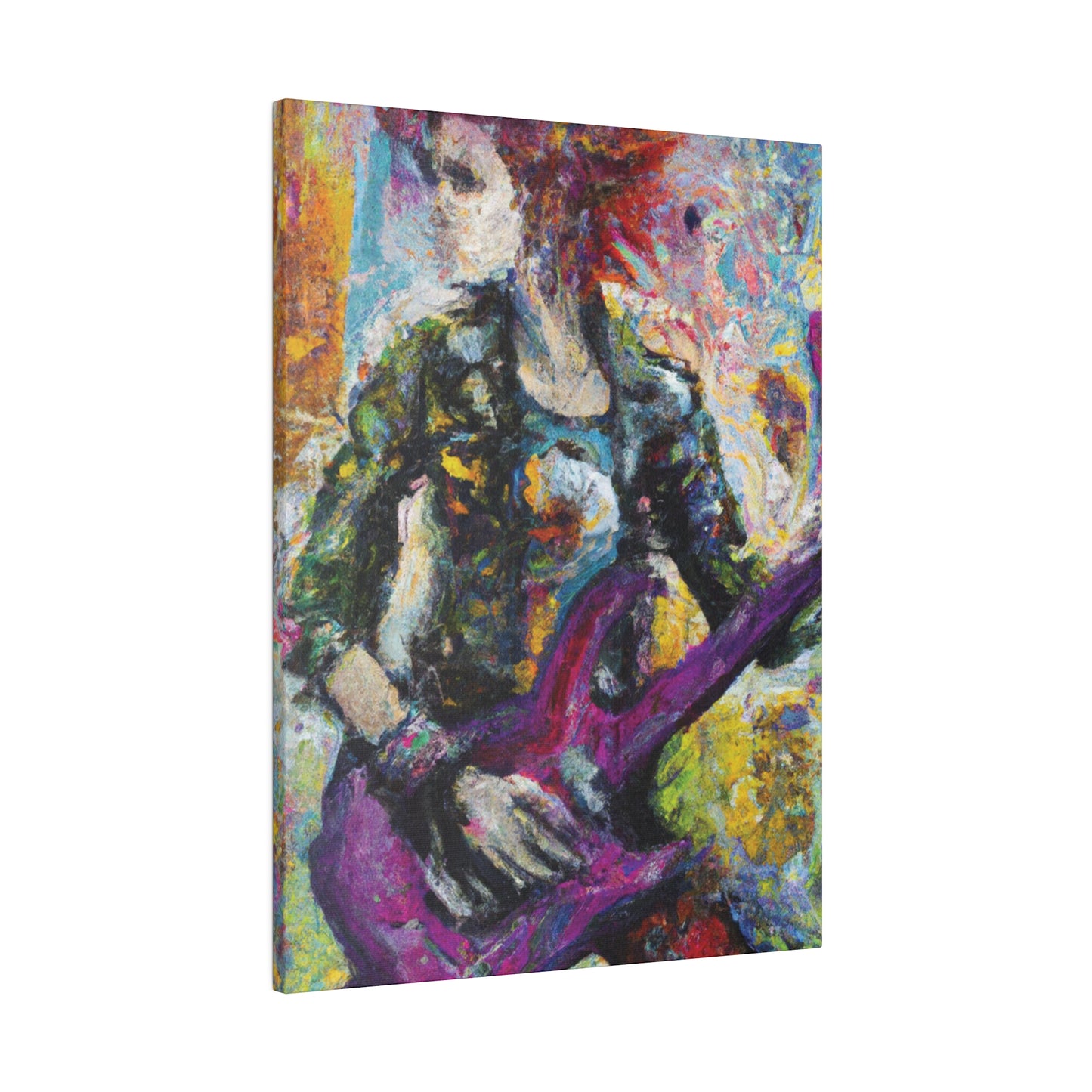 5487U - Rockstar Oil Painting Style Print | Poster | Home Decor | Wall Art | Music Art | Canvas