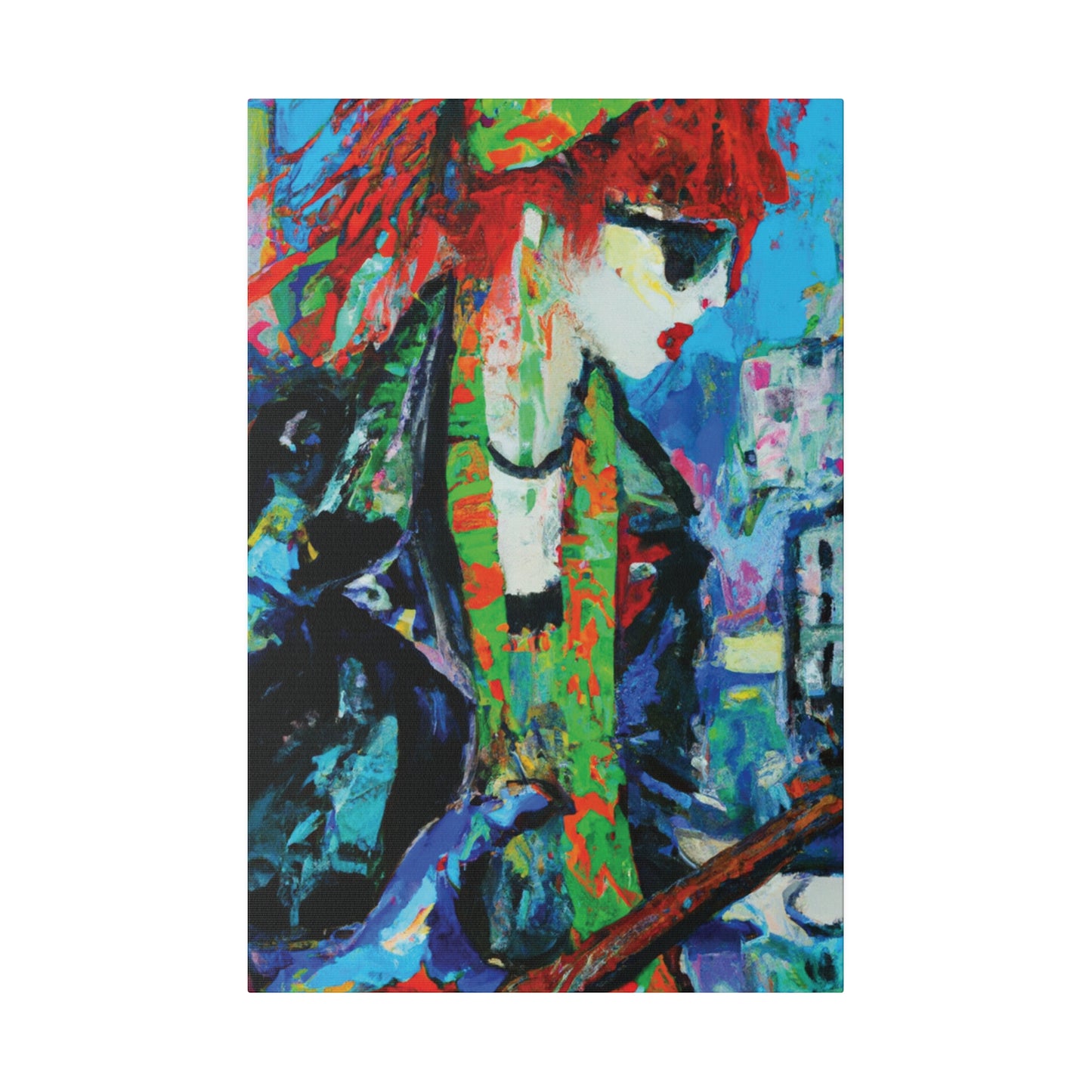 2398Y - Rockstar Oil Painting Style Print | Poster | Home Decor | Wall Art | Music Art | Canvas