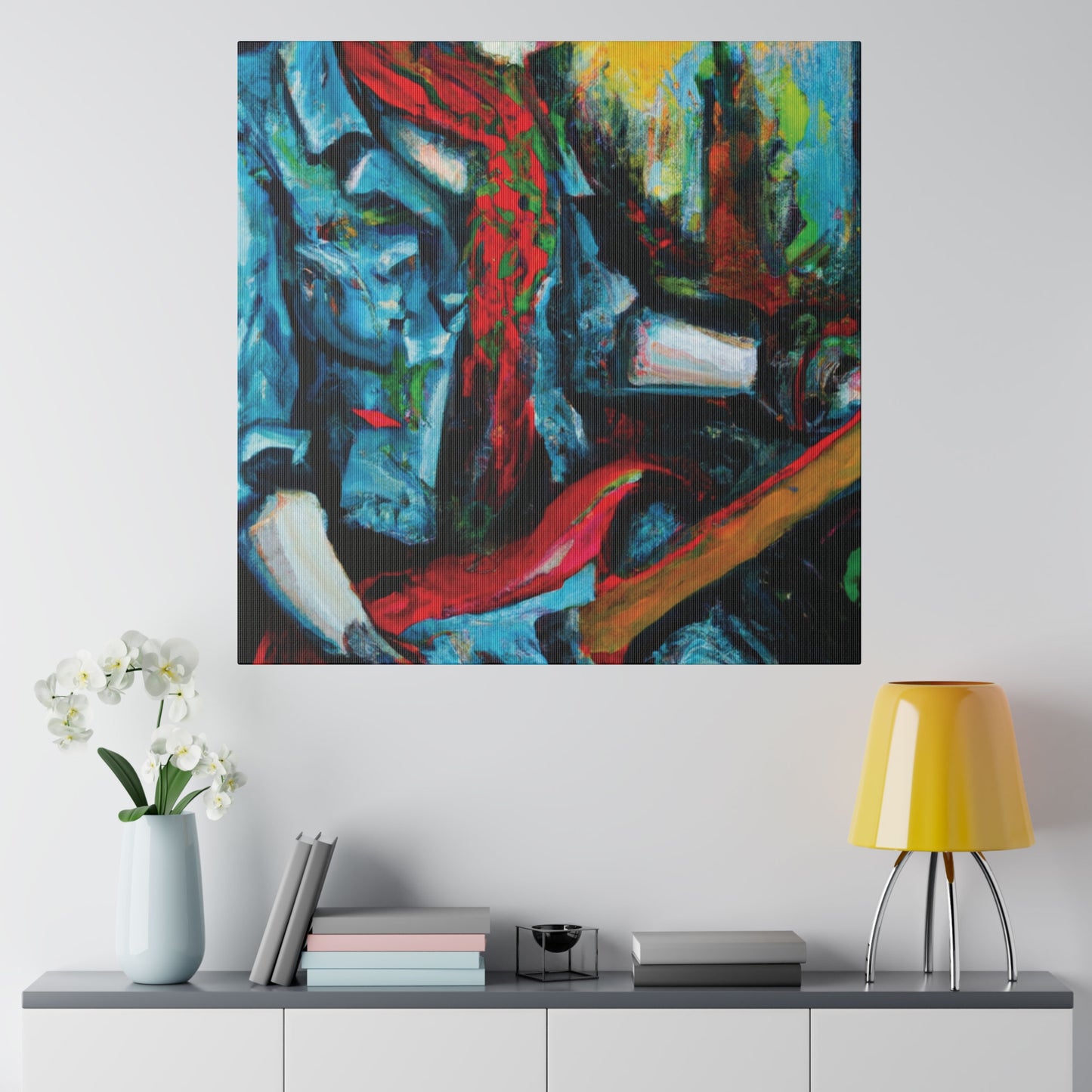 8367D - Rockstar Oil Painting Style Print | Poster | Home Decor | Wall Art | Music Art | Canvas