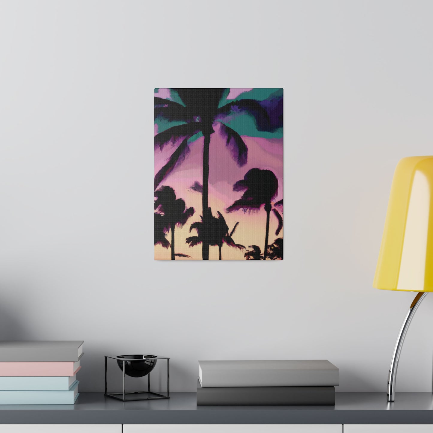 3258K - Miami Beach Sunset Painting Print | Miami | Beach | Sunset | Poster | Home Decor | Wall Art | Canvas