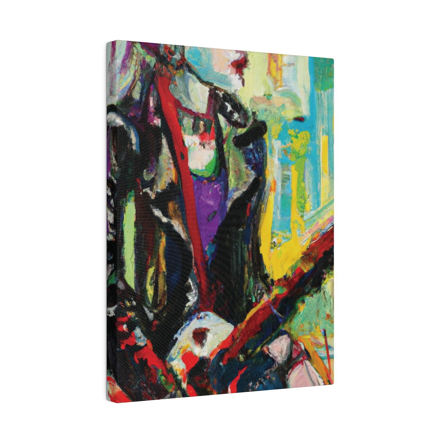 4247P - Rockstar Oil Painting Style Print | Poster | Home Decor | Wall Art | Music Art | Canvas