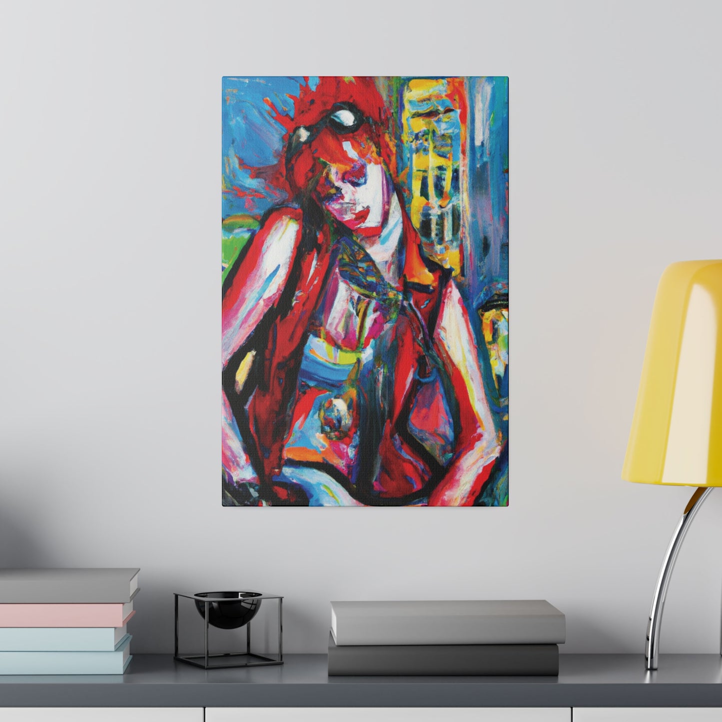 8456P - Rockstar Oil Painting Style Print | Poster | Home Decor | Wall Art | Music Art | Canvas