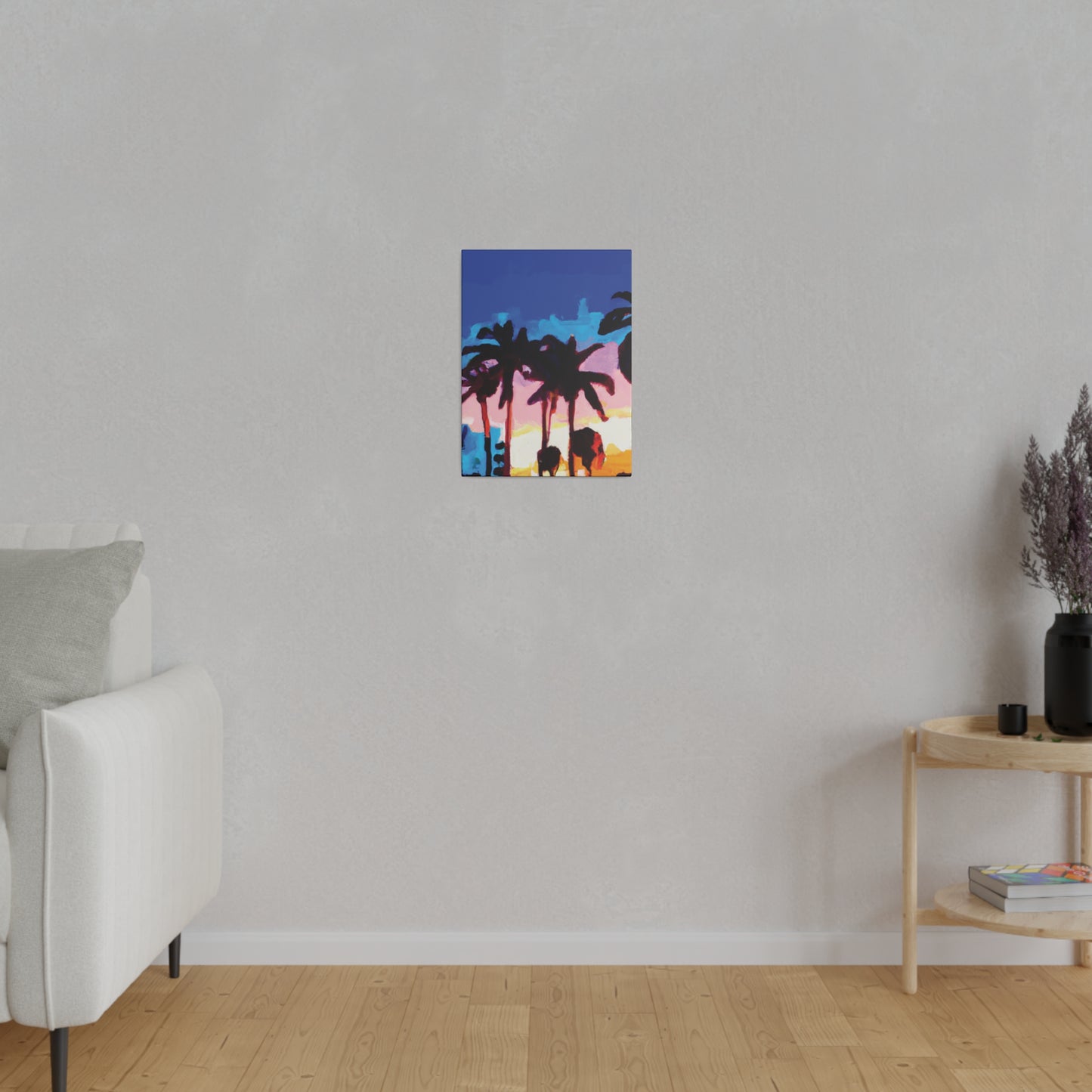 9453C - Miami Beach Sunset Painting Print | Miami | Beach | Sunset | Poster | Home Decor | Wall Art | Canvas