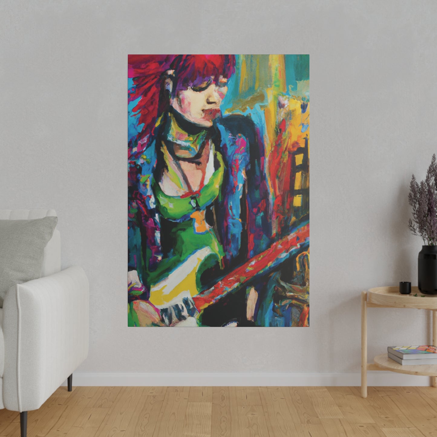 8561U - Rockstar Oil Painting Style Print | Poster | Home Decor | Wall Art | Music Art | Canvas