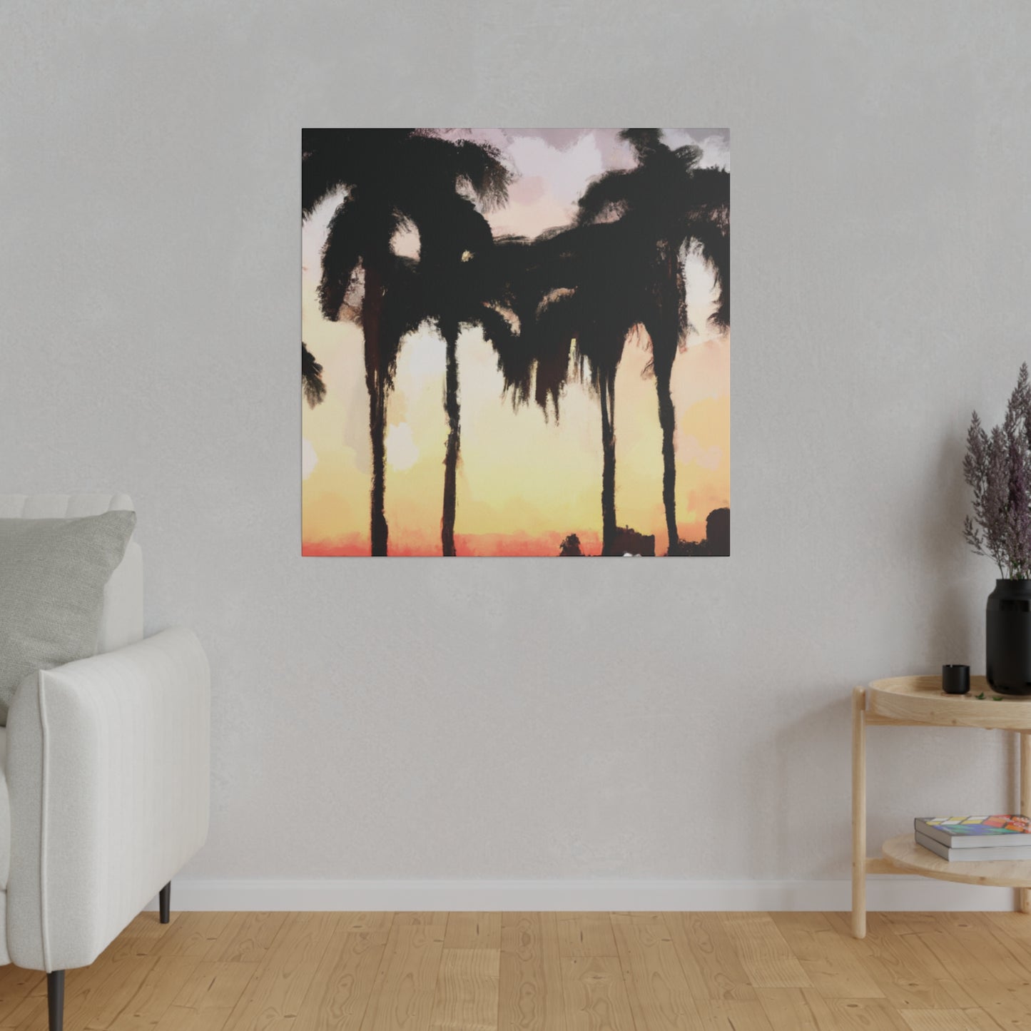 4763J - Miami Beach Sunset Painting Print | Miami | Beach | Sunset | Poster | Home Decor | Wall Art | Canvas