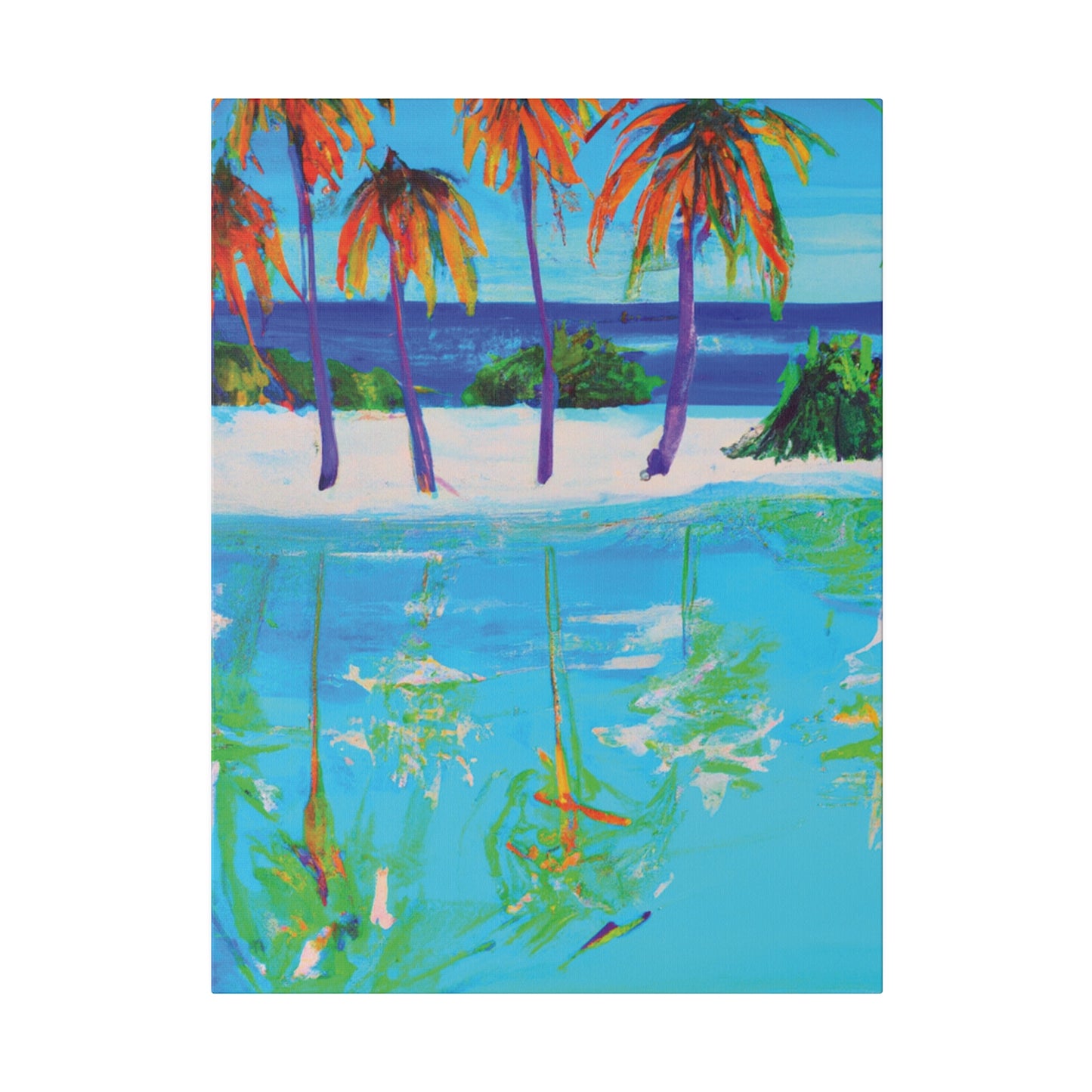 4518F - Bahamas Ocean Painting Print | Bahamas | Ocean | Beach | Poster | Home Decor | Wall Art | Canvas