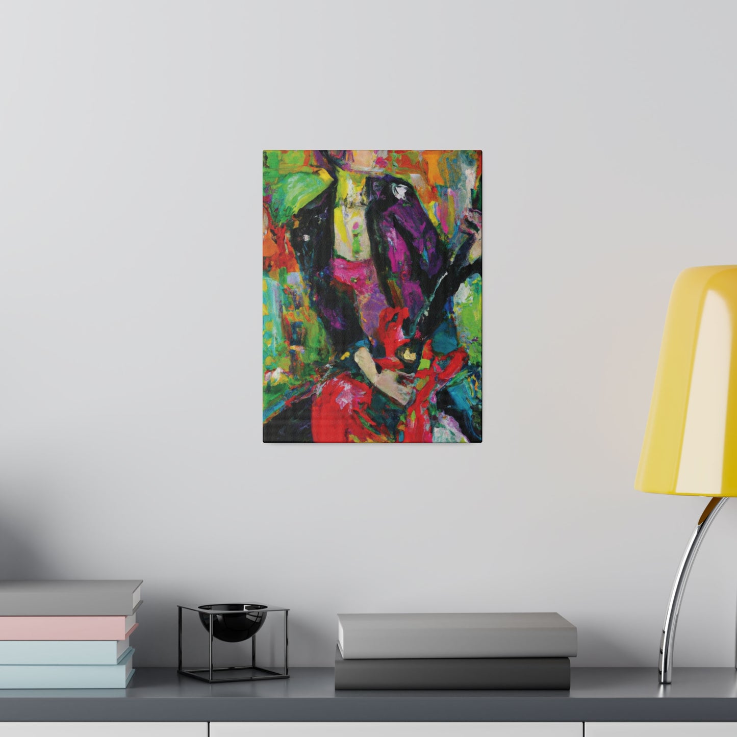 323O - Rockstar Oil Painting Style Print | Poster | Home Decor | Wall Art | Music Art | Canvas