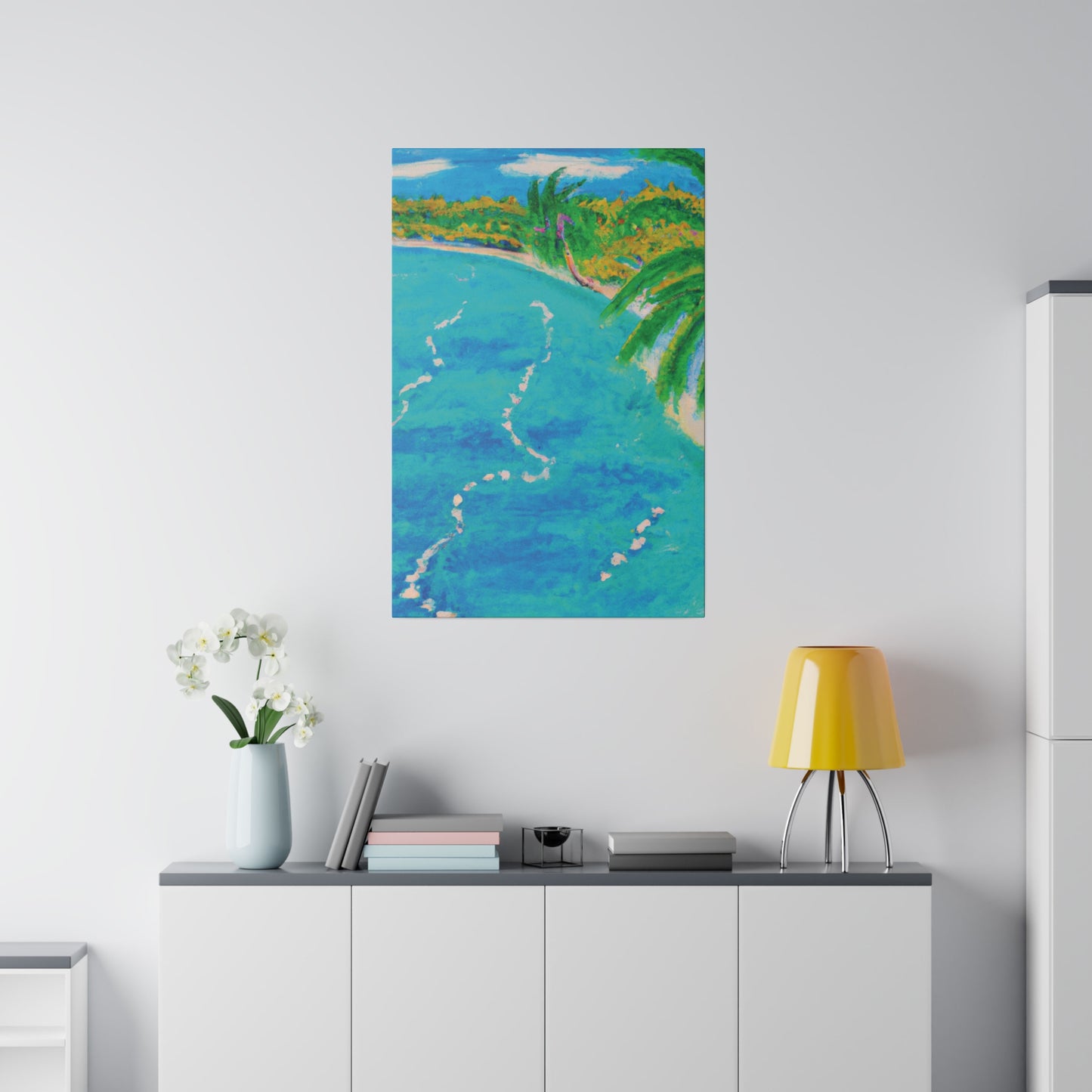 6605P - Bahamas Ocean Painting Print | Bahamas | Ocean | Beach | Poster | Home Decor | Wall Art | Canvas