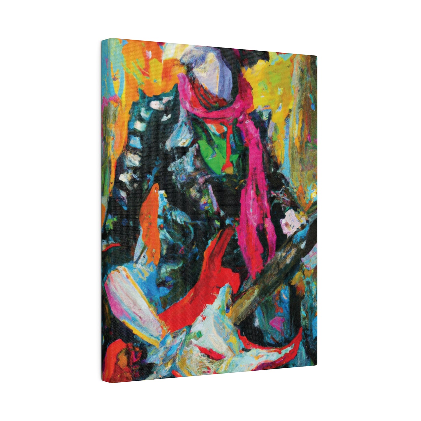 8579X - Rockstar Oil Painting Style Print | Poster | Home Decor | Wall Art | Music Art | Canvas