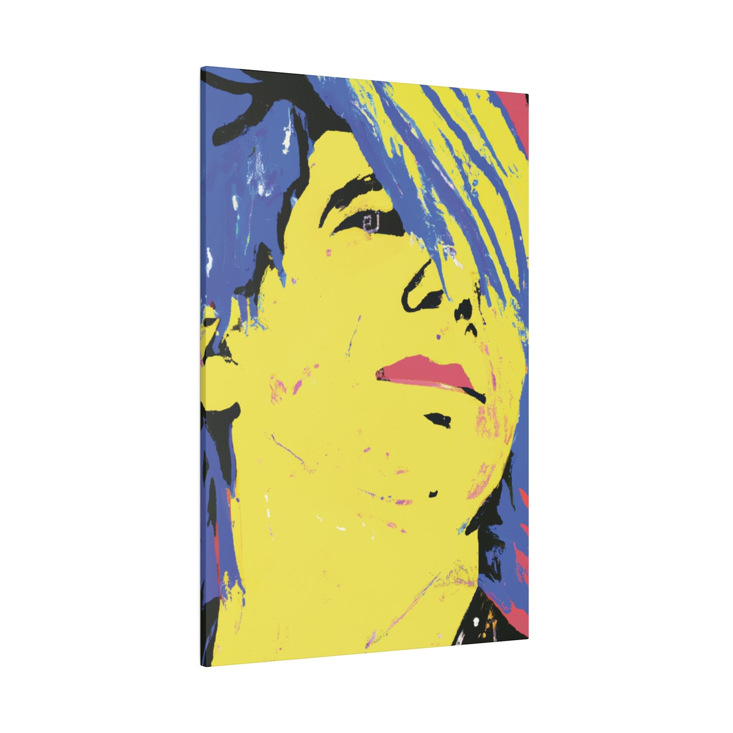 4894A - Rockstar Painting Print | Face | Abstract | Poster | Home Decor | Wall Art | Music Art | Canvas