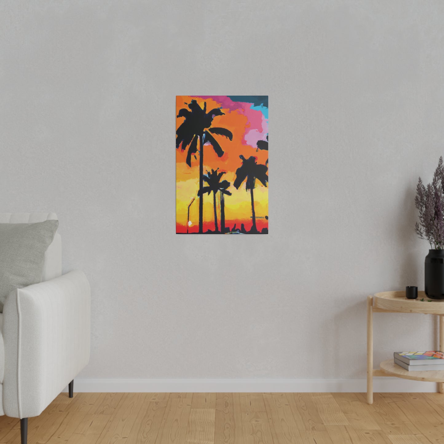 2956A - Miami Beach Sunset Painting Print | Miami | Beach | Sunset | Poster | Home Decor | Wall Art | Canvas