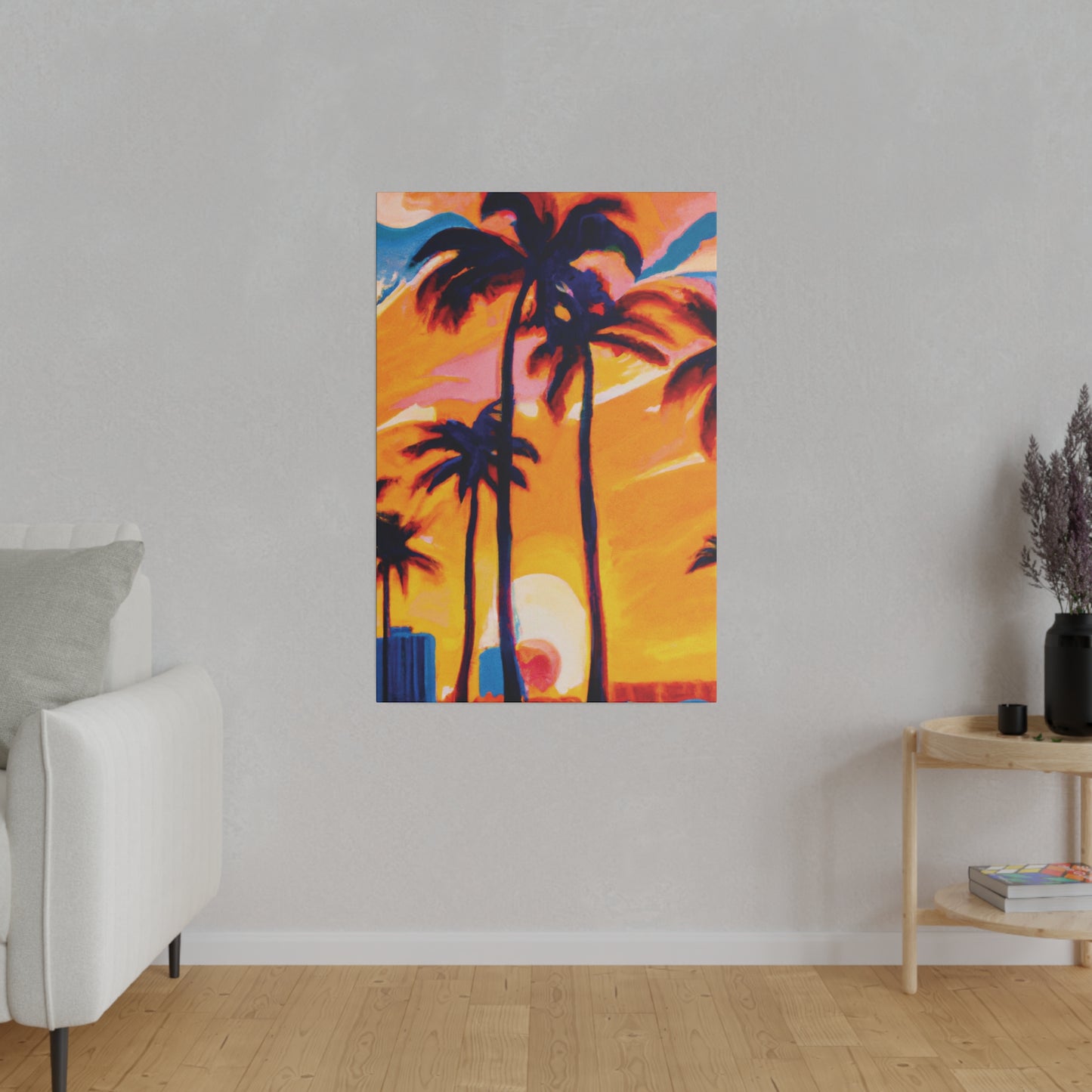 2067G - Miami Beach Sunset Painting Print | Miami | Beach | Sunset | Poster | Home Decor | Wall Art | Canvas