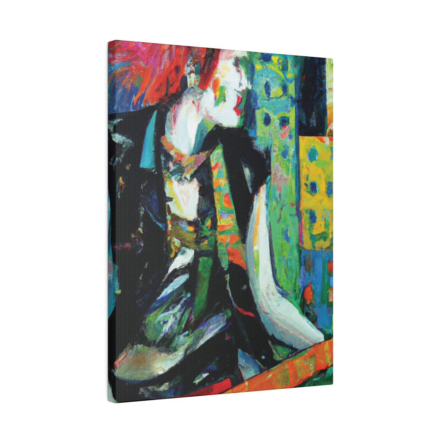 8726V - Rockstar Oil Painting Style Print | Poster | Home Decor | Wall Art | Music Art | Canvas