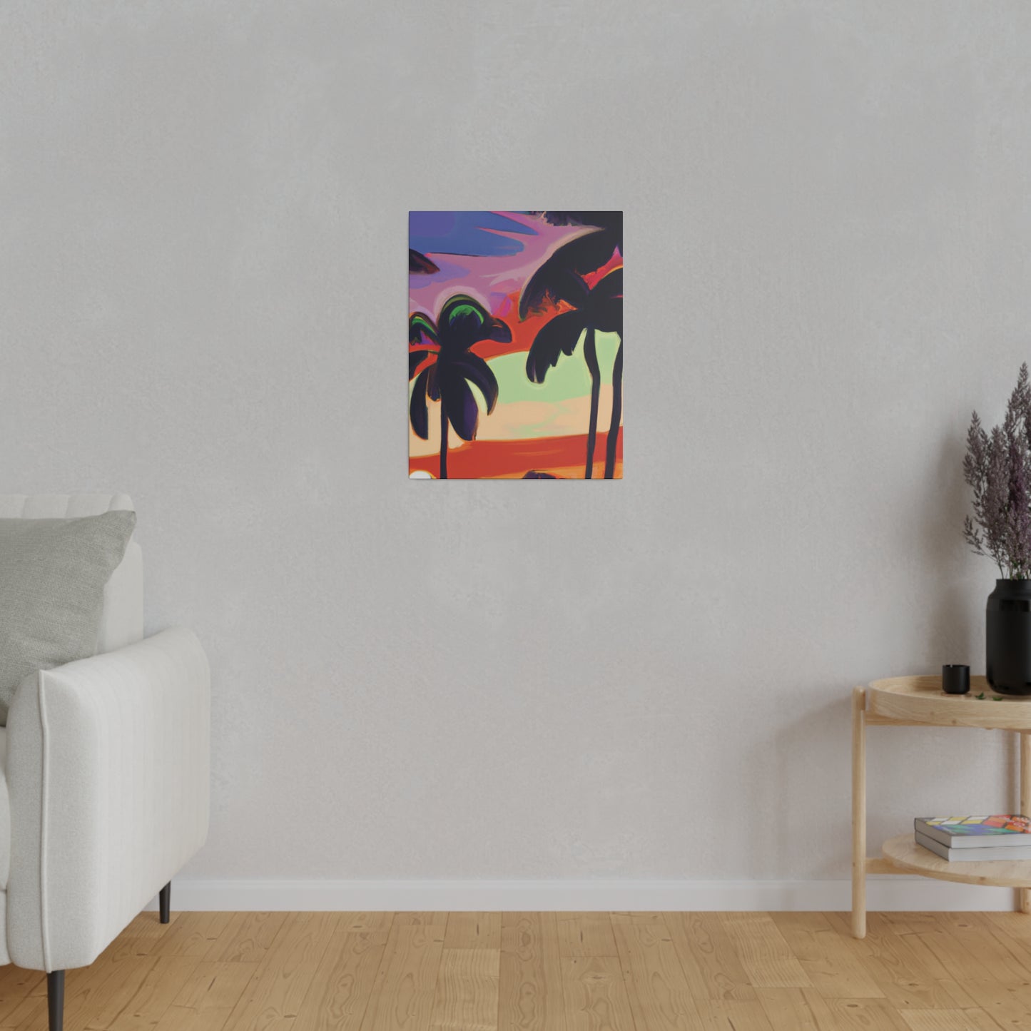 4438V - Miami Beach Sunset Painting Print | Miami | Beach | Sunset | Poster | Home Decor | Wall Art | Canvas