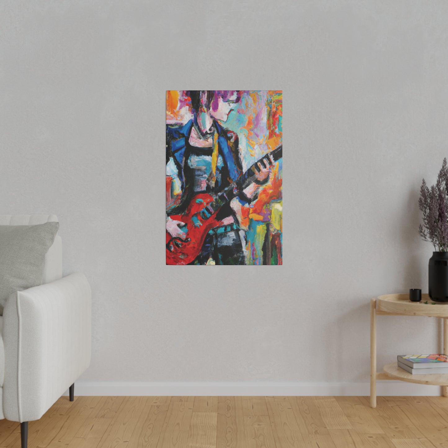 3278V - Rockstar Oil Painting Style Print | Poster | Home Decor | Wall Art | Music Art | Canvas