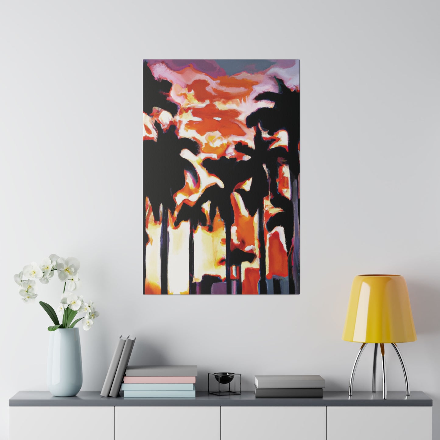 9274N - Miami Beach Sunset Painting Print | Miami | Beach | Sunset | Poster | Home Decor | Wall Art | Canvas