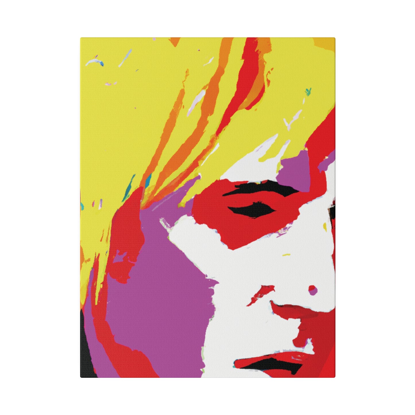 175X - Rockstar Painting Print | Face | Abstract | Poster | Home Decor | Wall Art | Music Art | Canvas