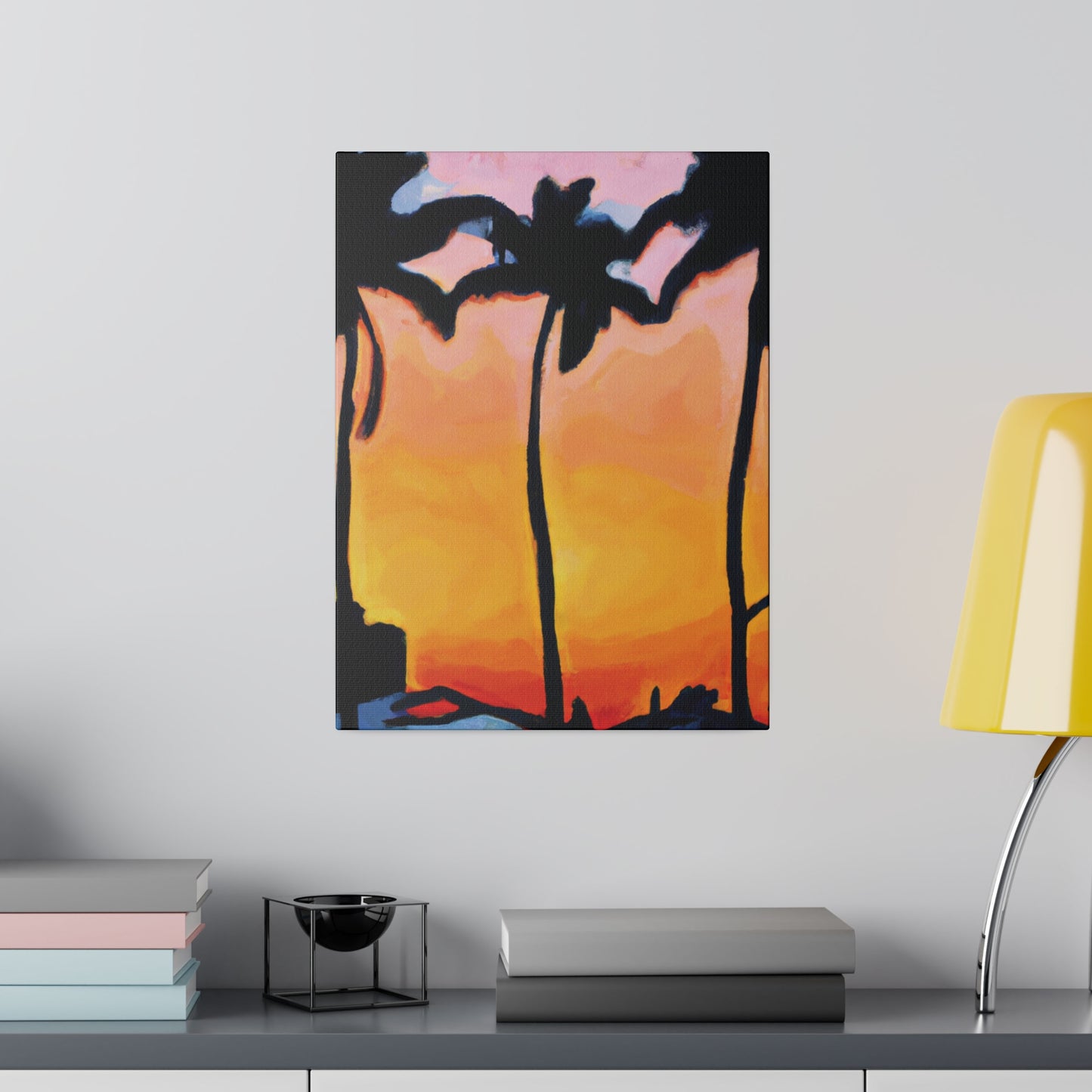 9545F - Miami Beach Sunset Painting Print | Miami | Beach | Sunset | Poster | Home Decor | Wall Art | Canvas