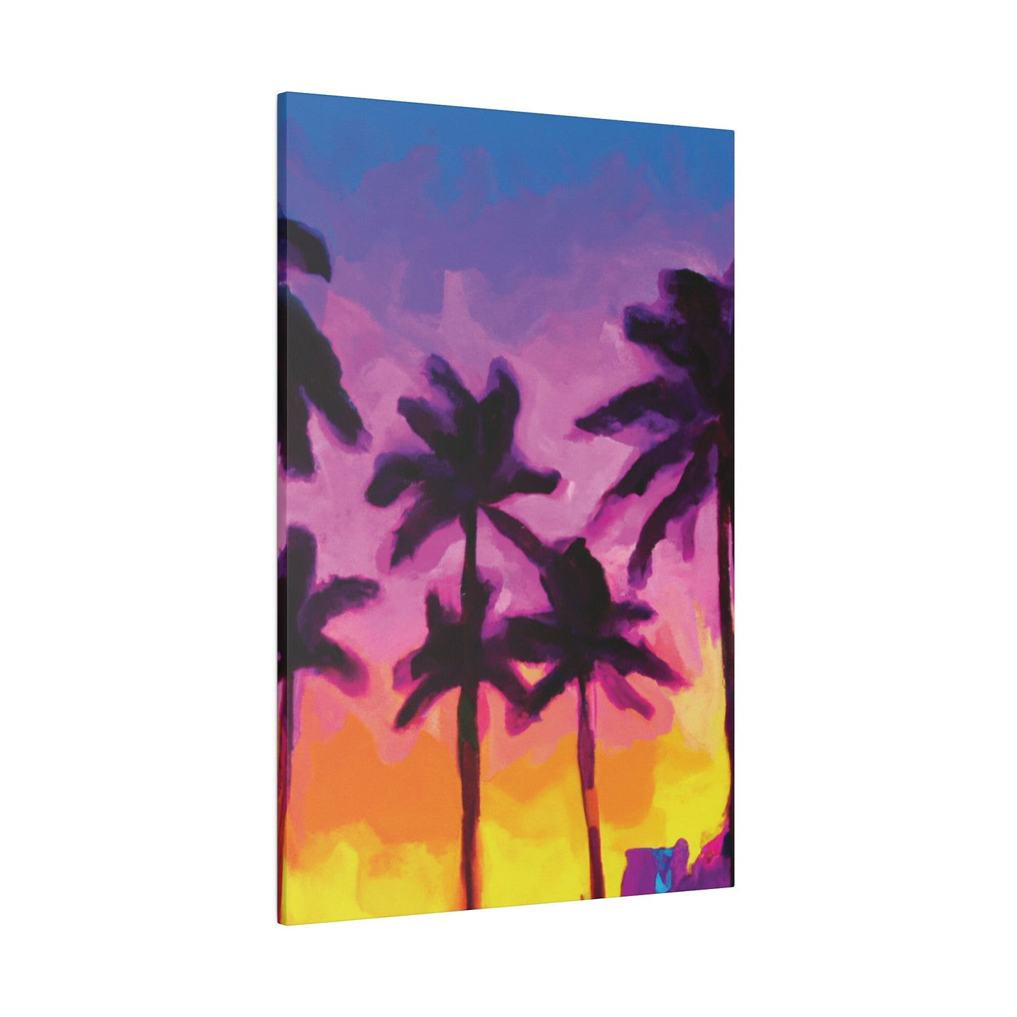 7395T - Miami Beach Sunset Painting Print | Miami | Beach | Sunset | Poster | Home Decor | Wall Art | Canvas