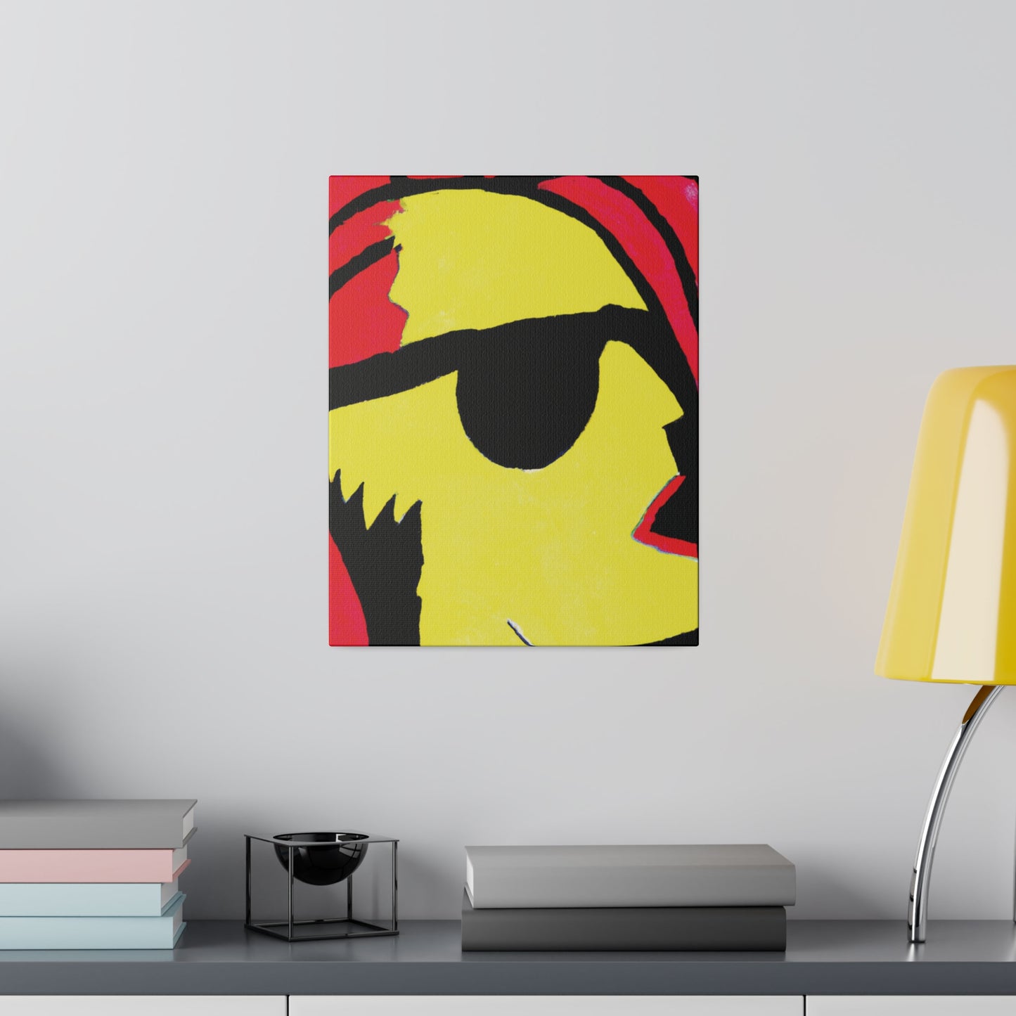 9456P - Rockstar Painting Print | Face | Abstract | Poster | Home Decor | Wall Art | Music Art | Canvas