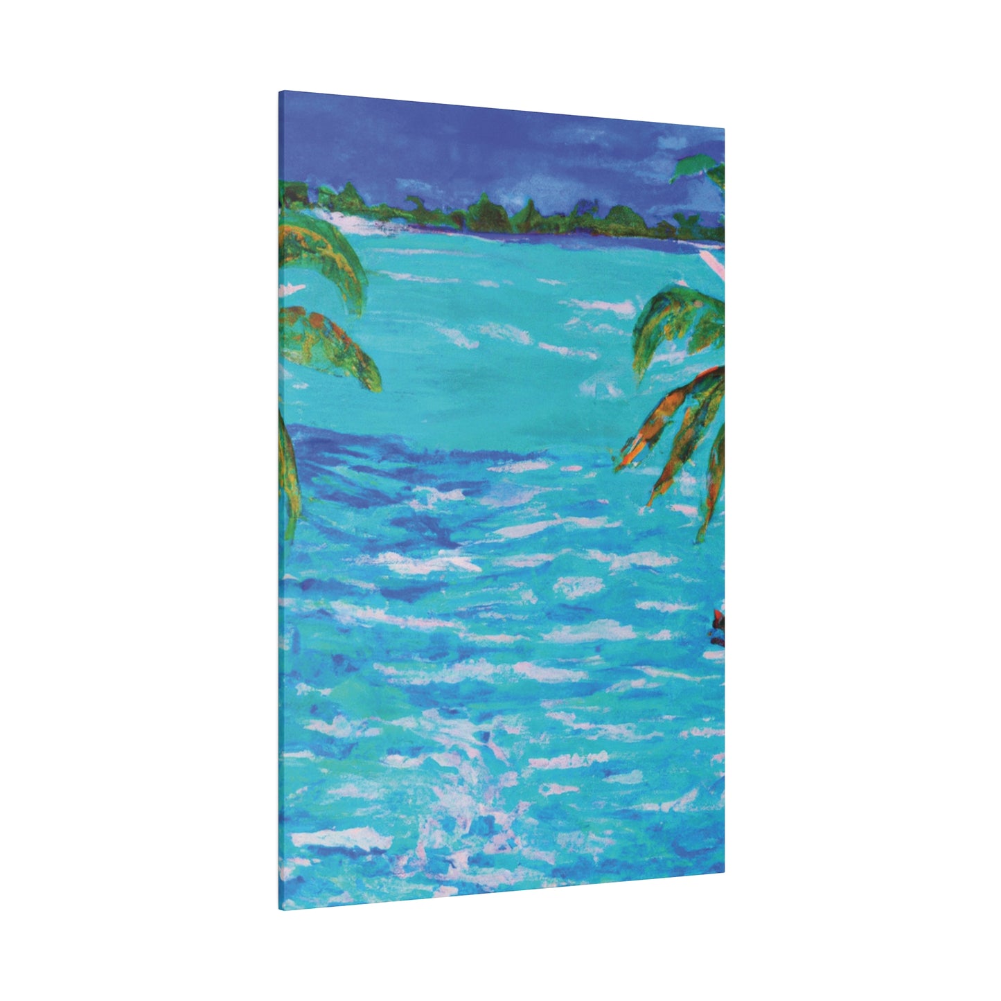 5802L - Bahamas Ocean Painting Print | Bahamas | Ocean | Beach | Poster | Home Decor | Wall Art | Canvas