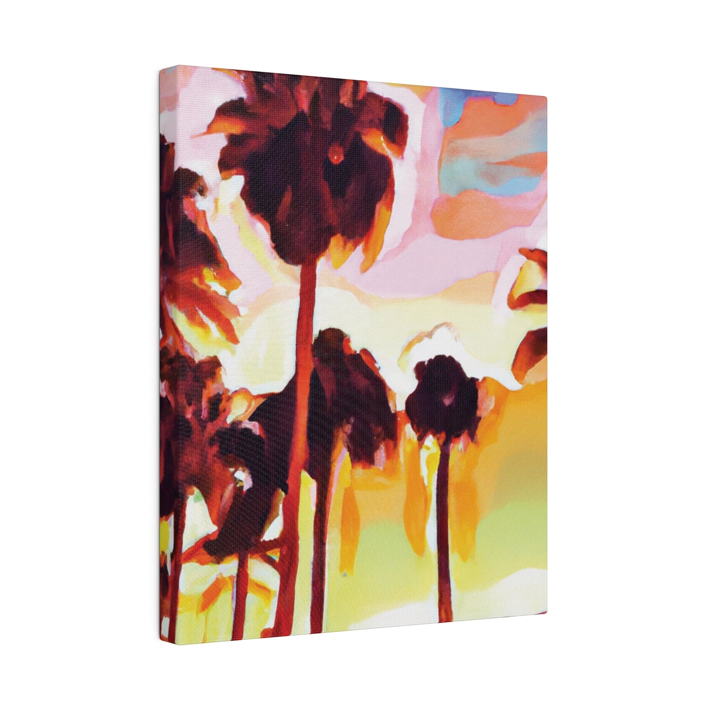 7678L - Miami Beach Sunset Painting Print | Miami | Beach | Sunset | Poster | Home Decor | Wall Art | Canvas