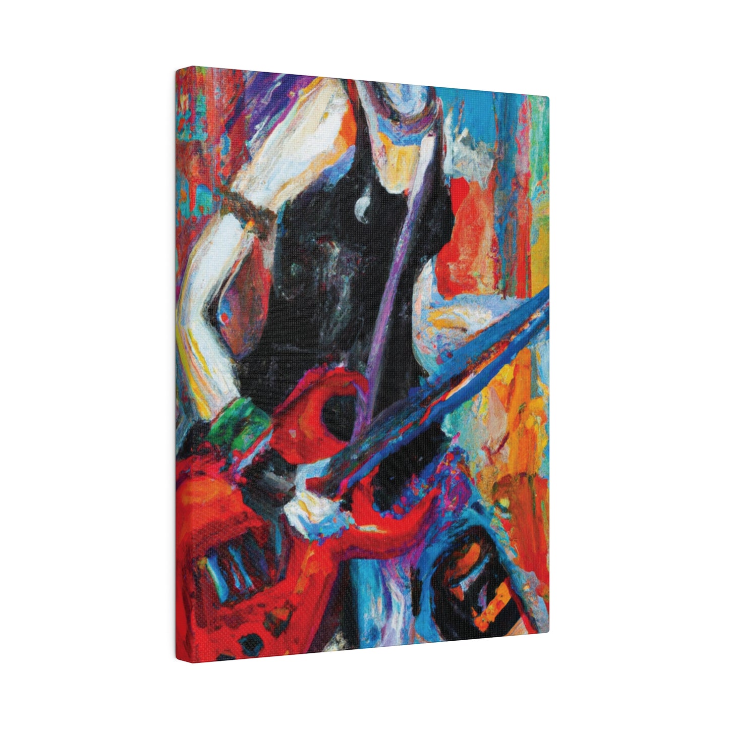 7384Q - Rockstar Oil Painting Style Print | Poster | Home Decor | Wall Art | Music Art | Canvas