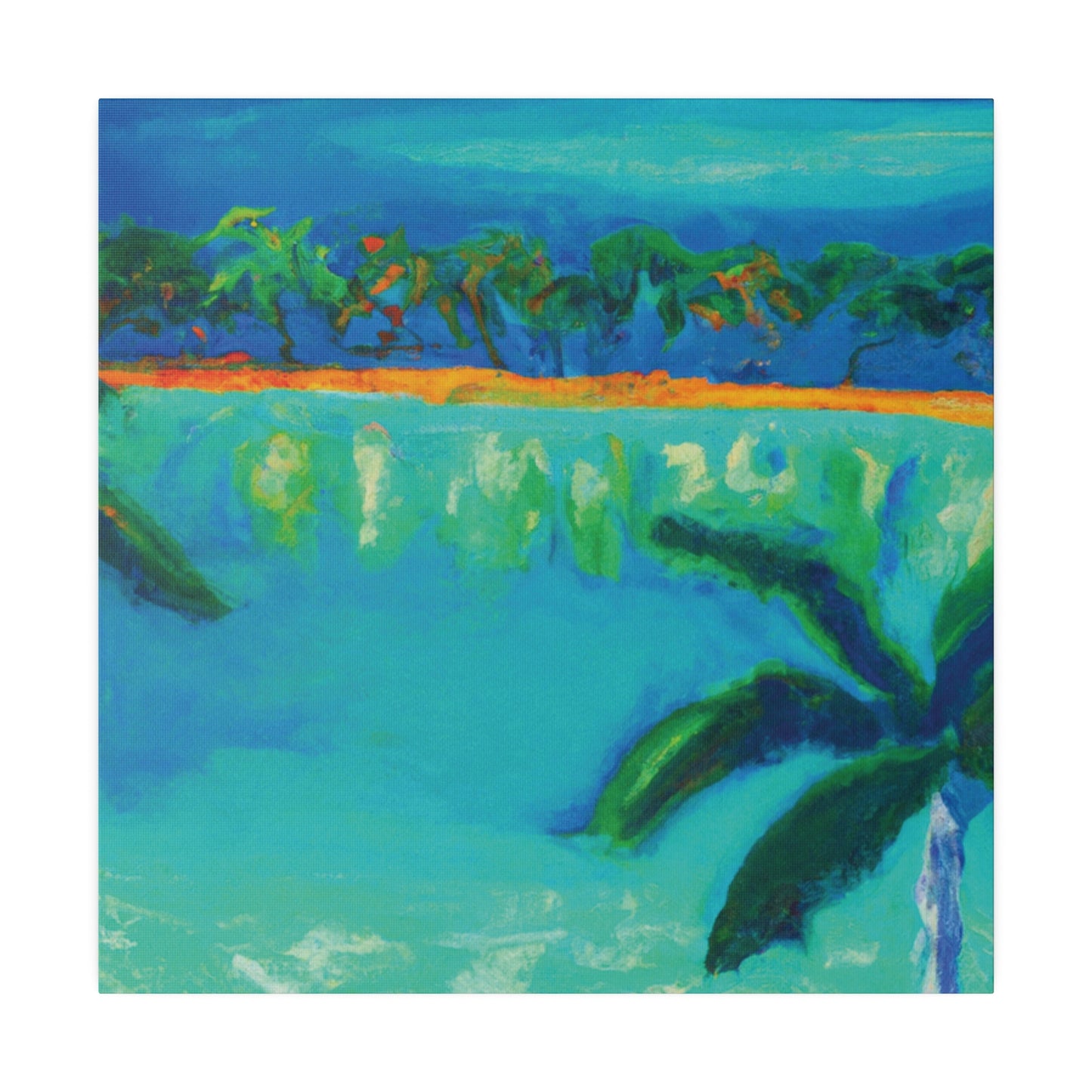 3784F - Bahamas Ocean Painting Print | Bahamas | Ocean | Beach | Poster | Home Decor | Wall Art | Canvas