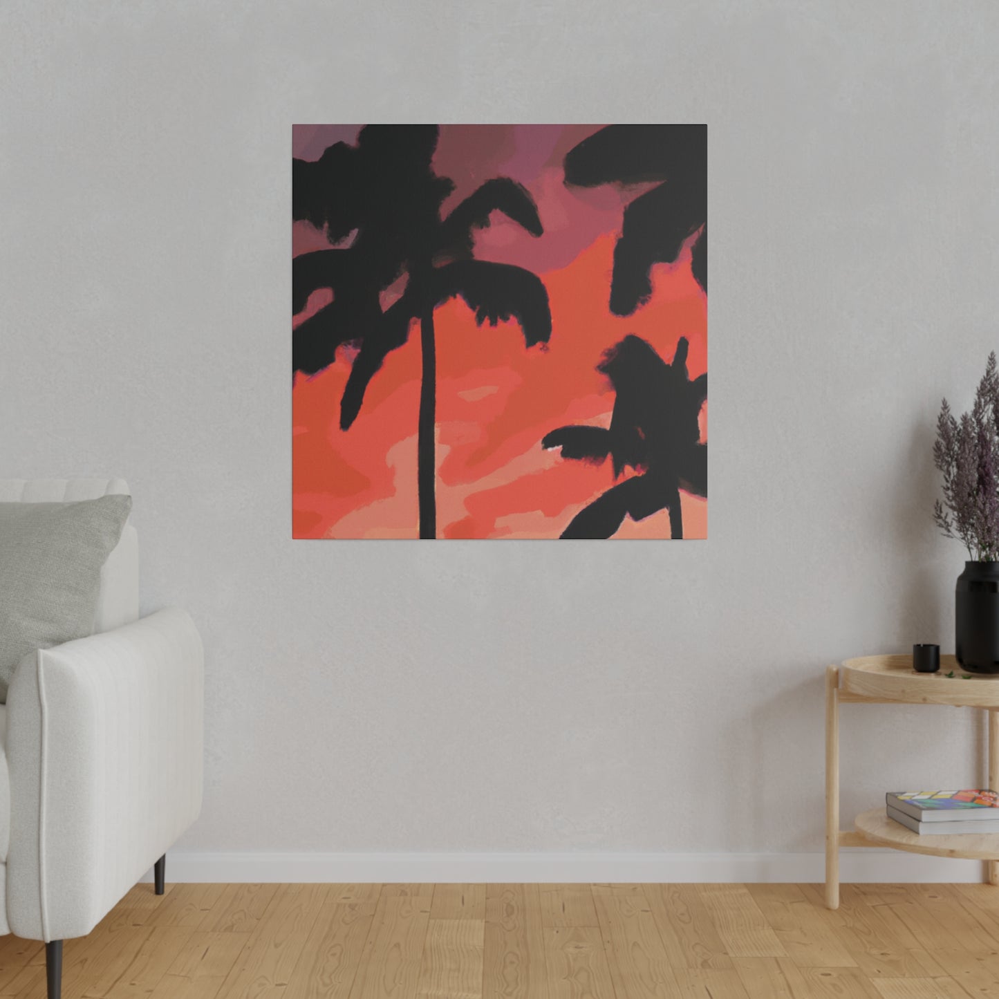 9324K - Miami Beach Sunset Painting Print | Miami | Beach | Sunset | Poster | Home Decor | Wall Art | Canvas