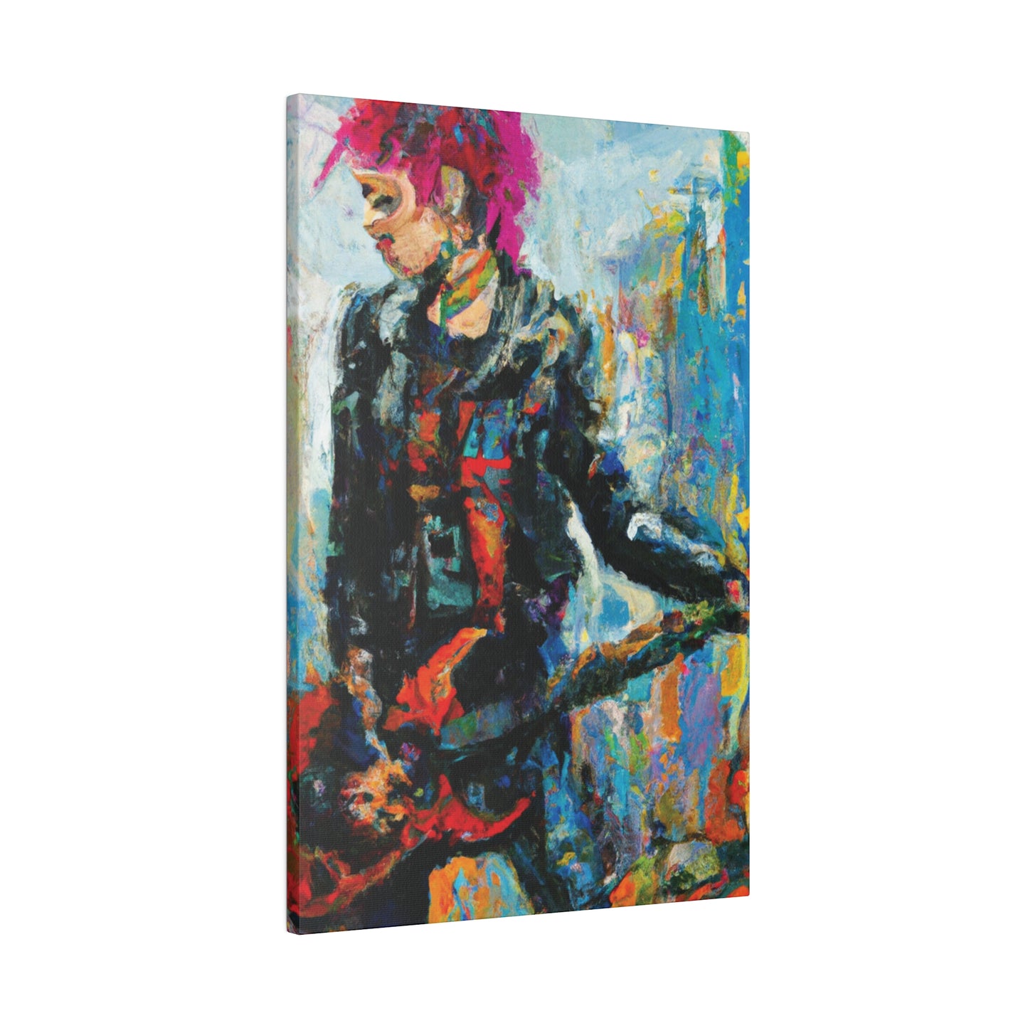 5258U - Rockstar Oil Painting Style Print | Poster | Home Decor | Wall Art | Music Art | Canvas