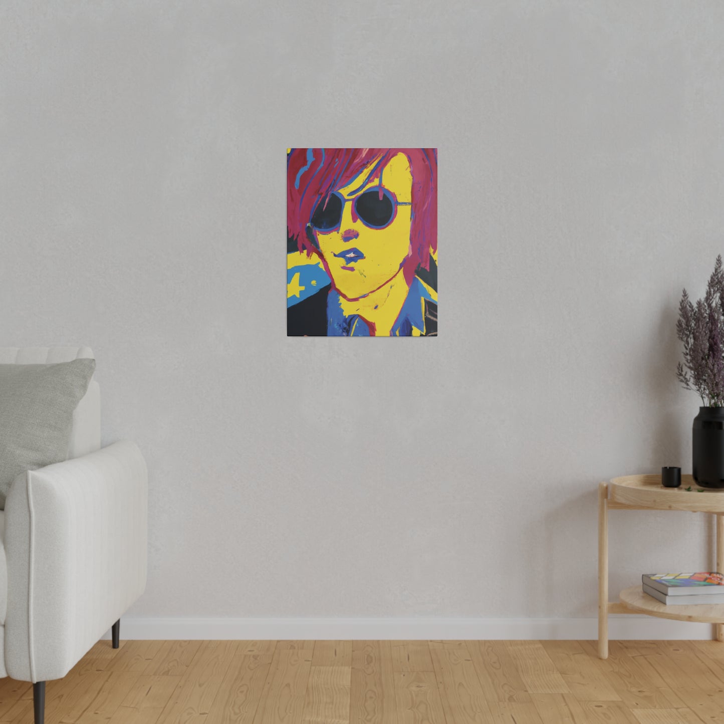 4543H - Rockstar Painting Print | Face | Abstract | Poster | Home Decor | Wall Art | Music Art | Canvas