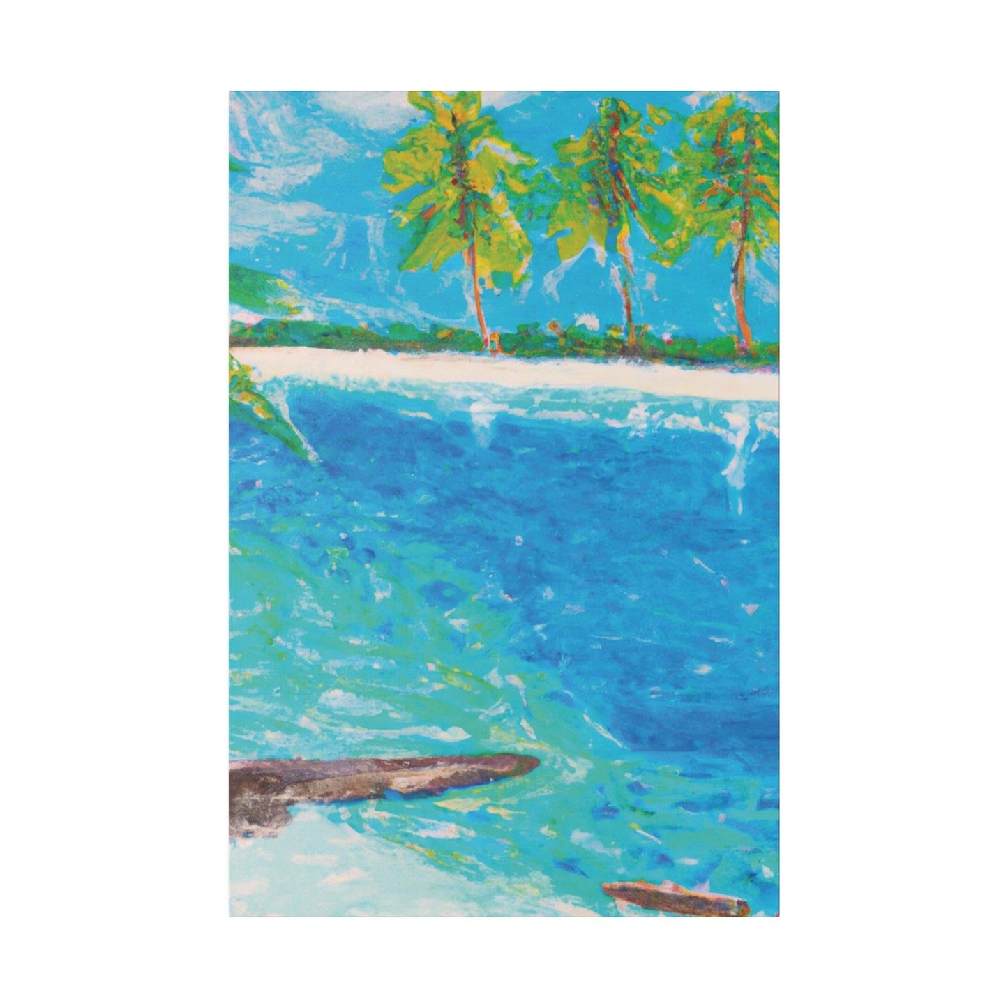 5065C - Bahamas Ocean Painting Print | Bahamas | Ocean | Beach | Poster | Home Decor | Wall Art | Canvas