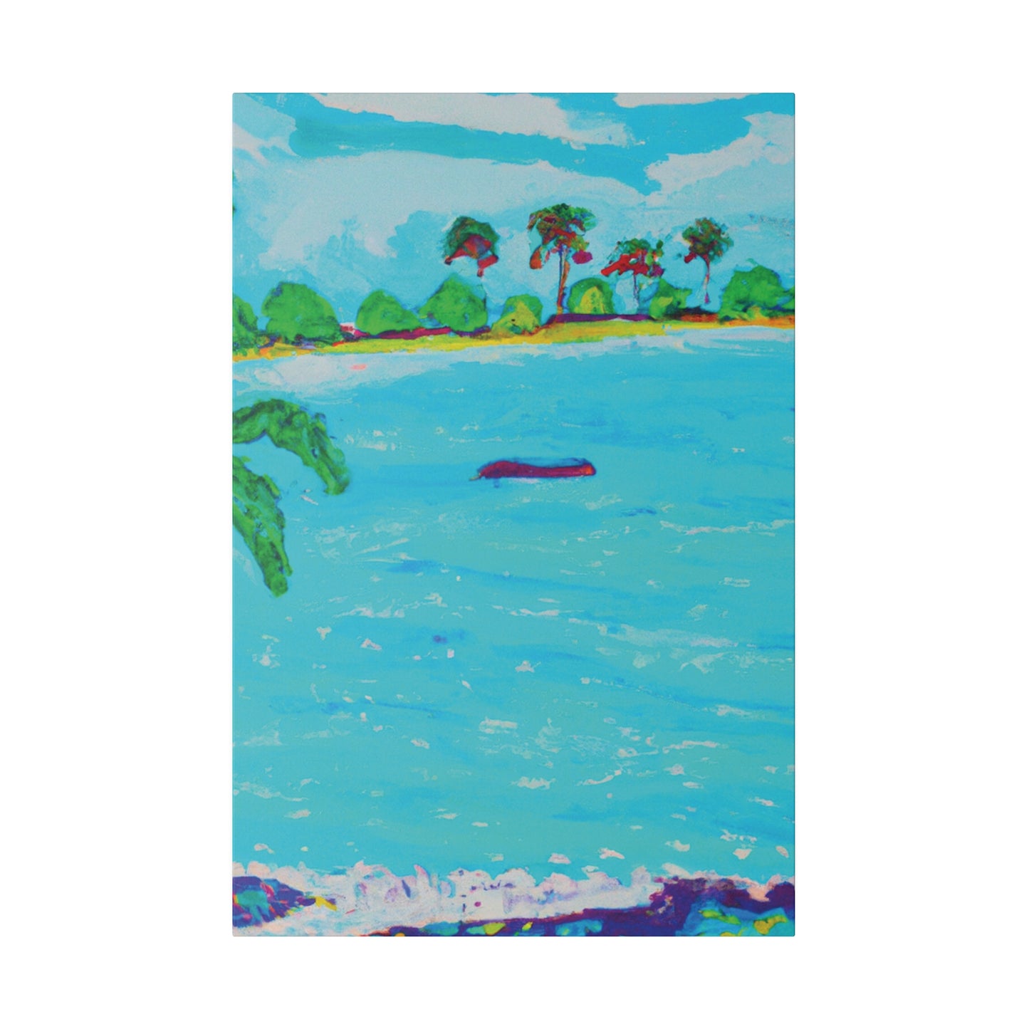 7481H - Bahamas Ocean Painting Print | Bahamas | Ocean | Beach | Poster | Home Decor | Wall Art | Canvas