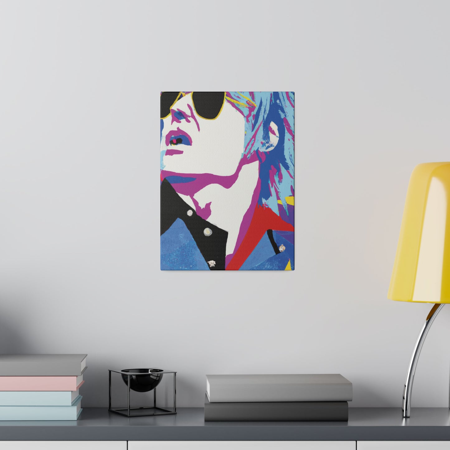 2808M - Rockstar Painting Print | Face | Abstract | Poster | Home Decor | Wall Art | Music Art | Canvas