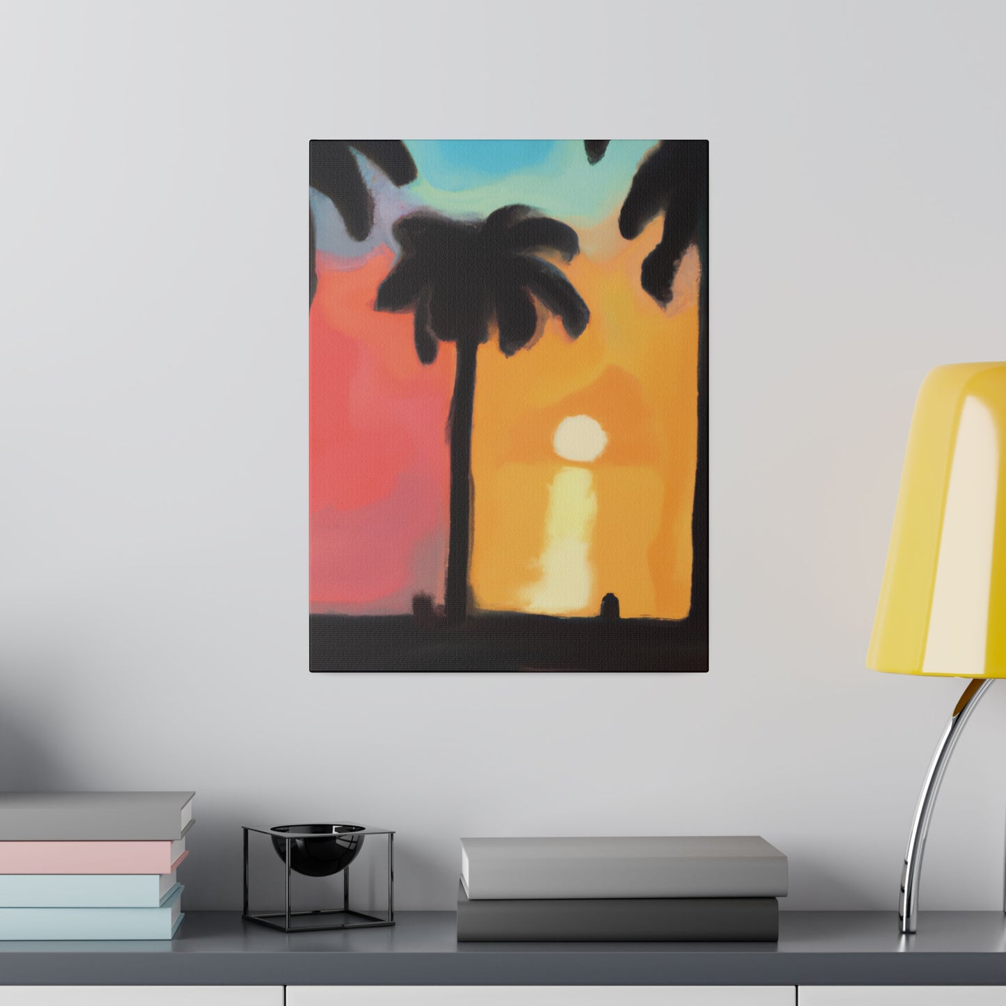 9529K - Miami Beach Sunset Painting Print | Miami | Beach | Sunset | Poster | Home Decor | Wall Art | Canvas