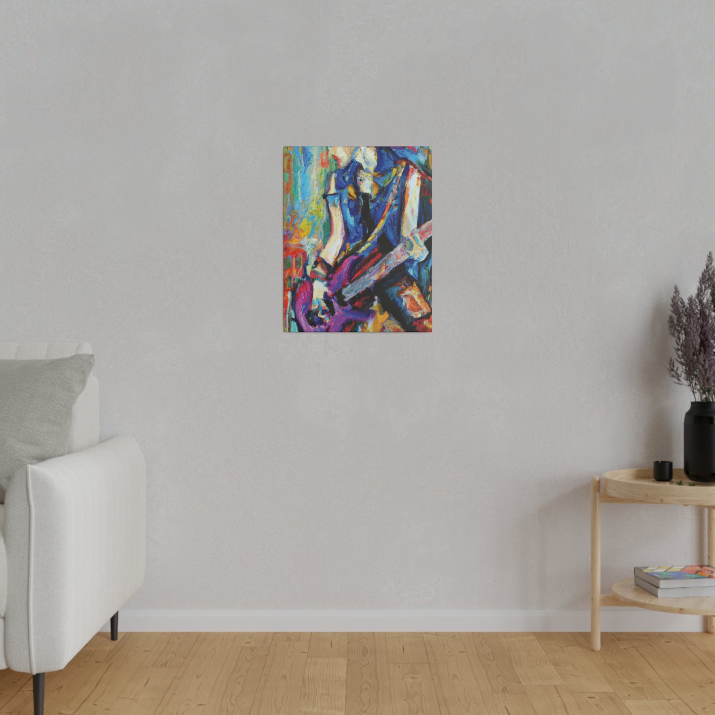 3886Z - Rockstar Oil Painting Style Print | Poster | Home Decor | Wall Art | Music Art | Canvas