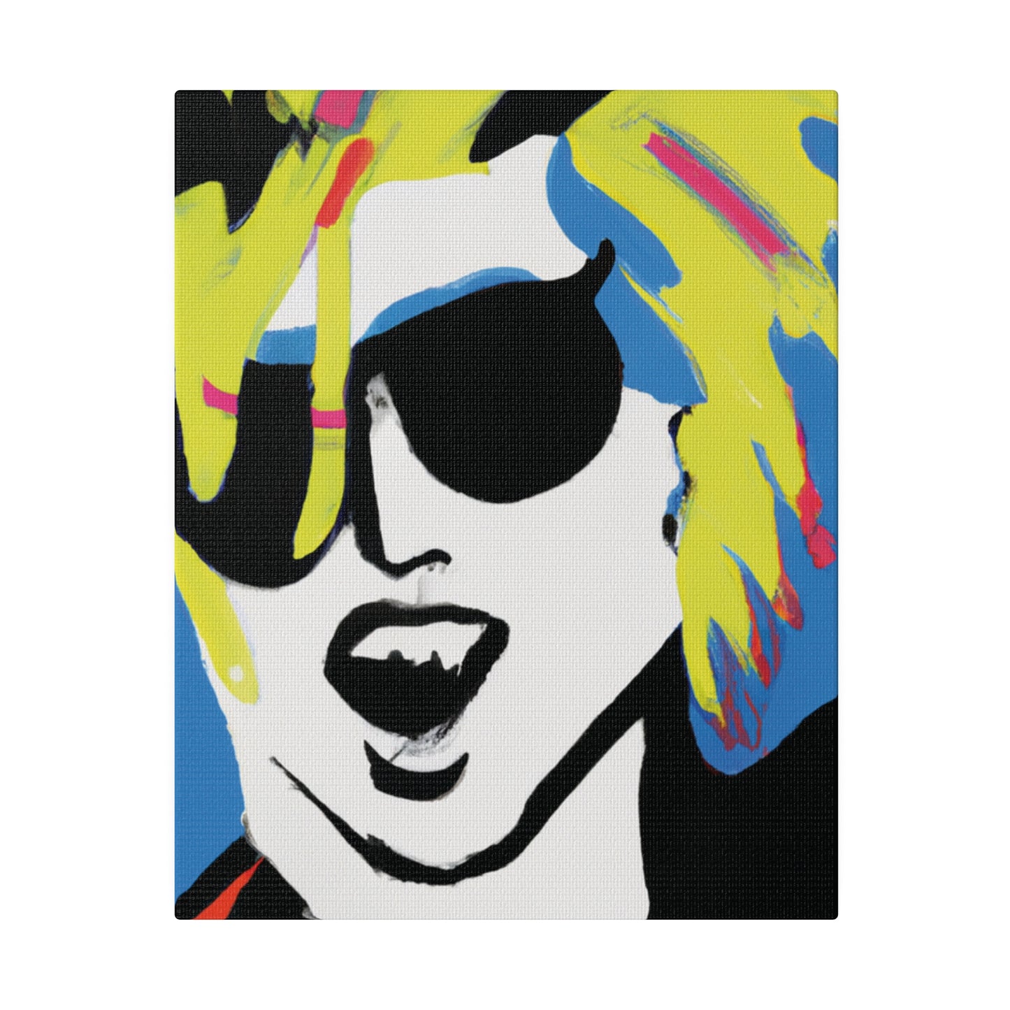 7500X - Rockstar Painting Print | Face | Abstract | Poster | Home Decor | Wall Art | Music Art | Canvas