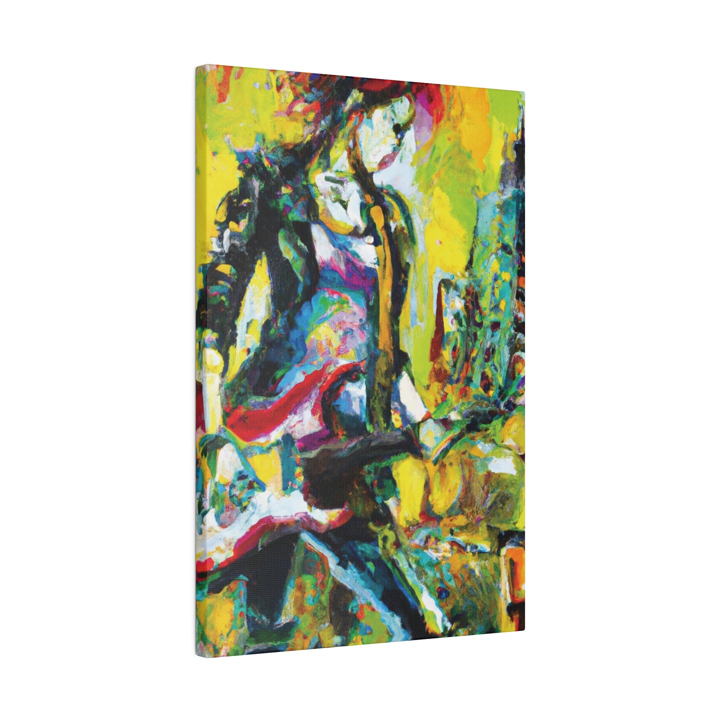 3274Y - Rockstar Oil Painting Style Print | Poster | Home Decor | Wall Art | Music Art | Canvas