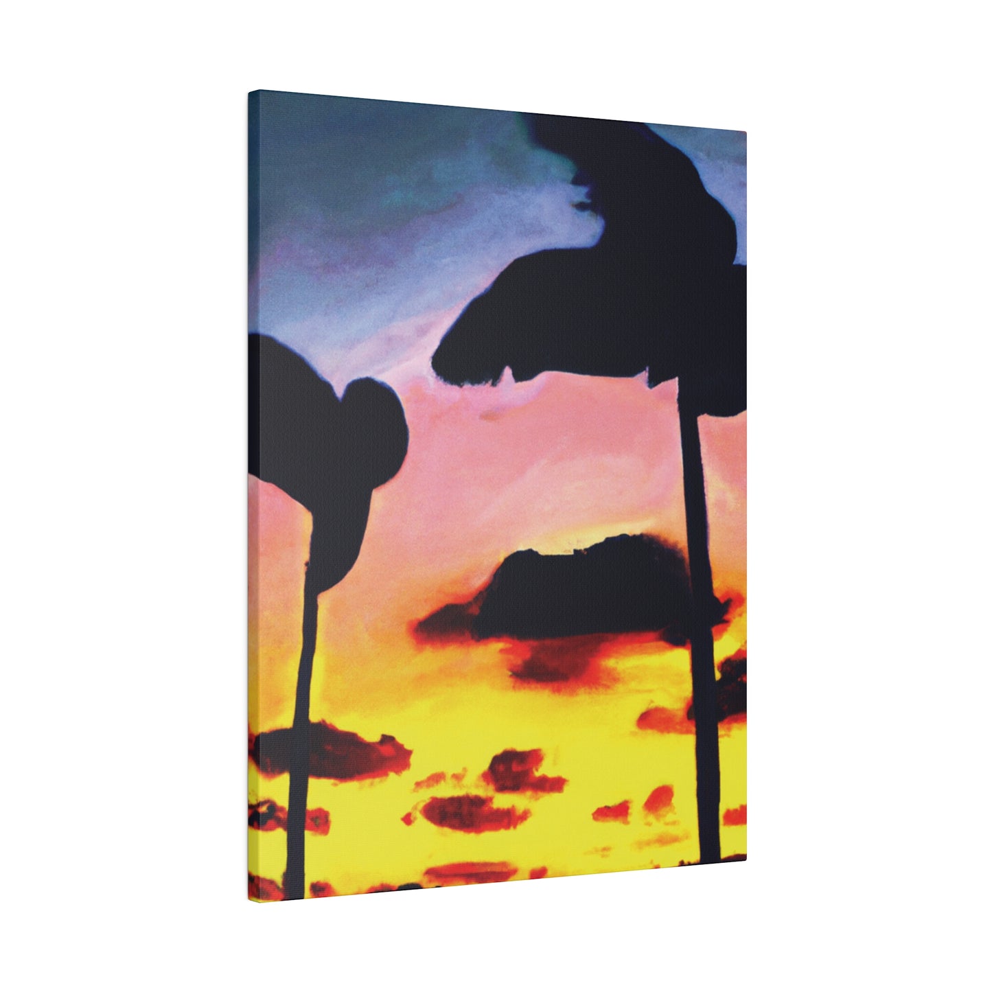 7515G - Miami Beach Sunset Painting Print | Miami | Beach | Sunset | Poster | Home Decor | Wall Art | Canvas