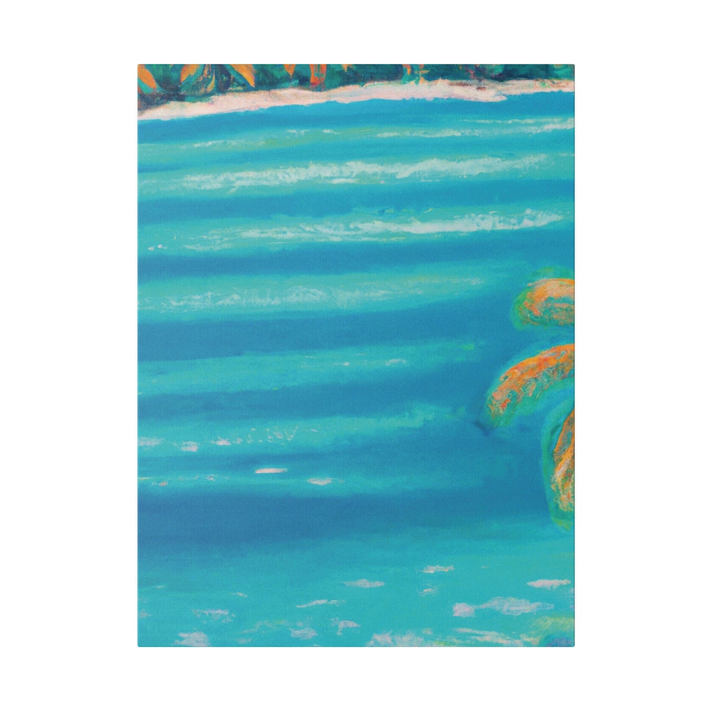 8745H - Bahamas Ocean Painting Print | Bahamas | Ocean | Beach | Poster | Home Decor | Wall Art | Canvas