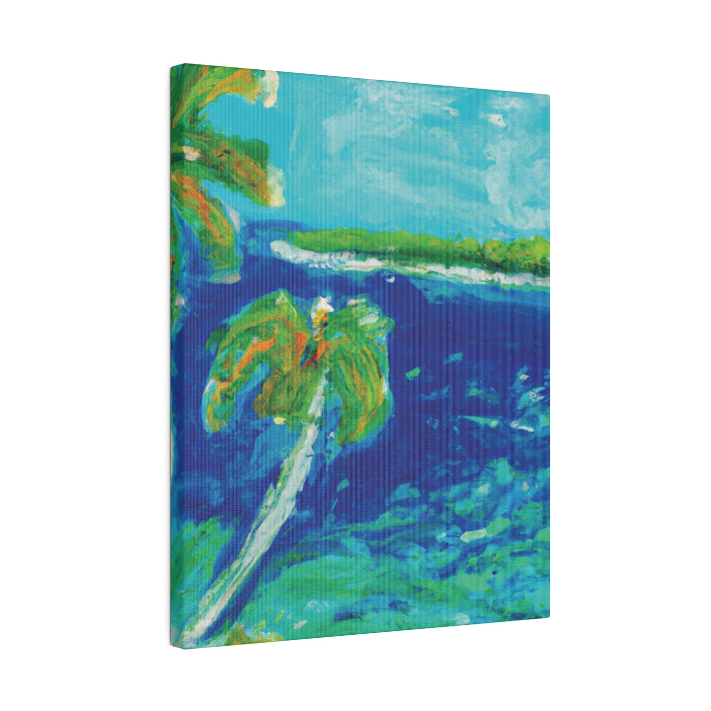 4657V - Bahamas Ocean Painting Print | Bahamas | Ocean | Beach | Poster | Home Decor | Wall Art | Canvas