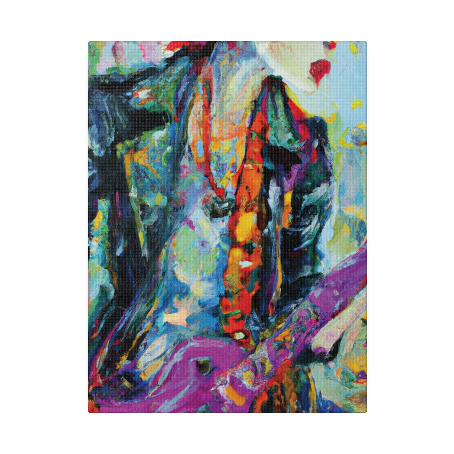 9351Q - Rockstar Oil Painting Style Print | Poster | Home Decor | Wall Art | Music Art | Canvas