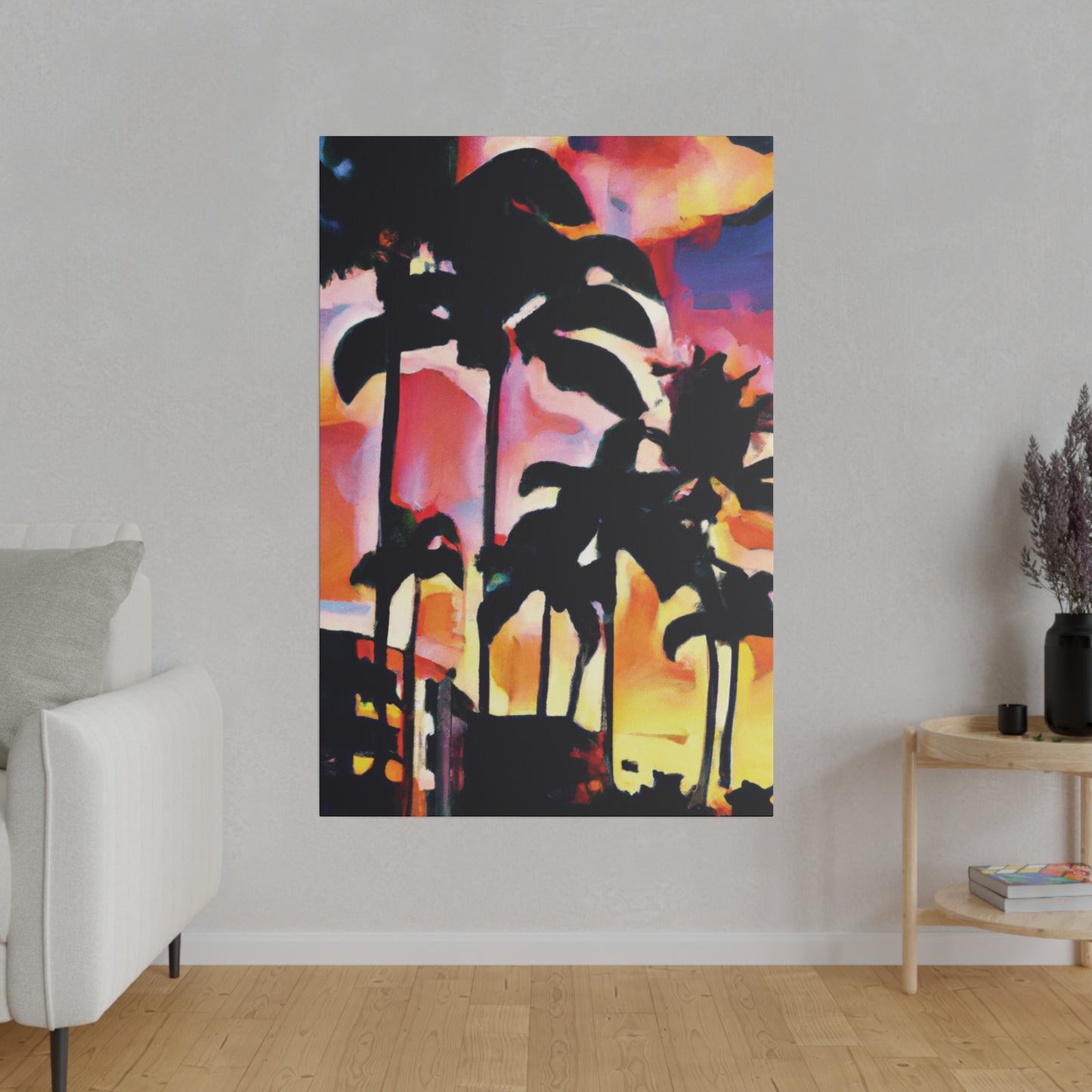 4986G - Miami Beach Sunset Painting Print | Miami | Beach | Sunset | Poster | Home Decor | Wall Art | Canvas