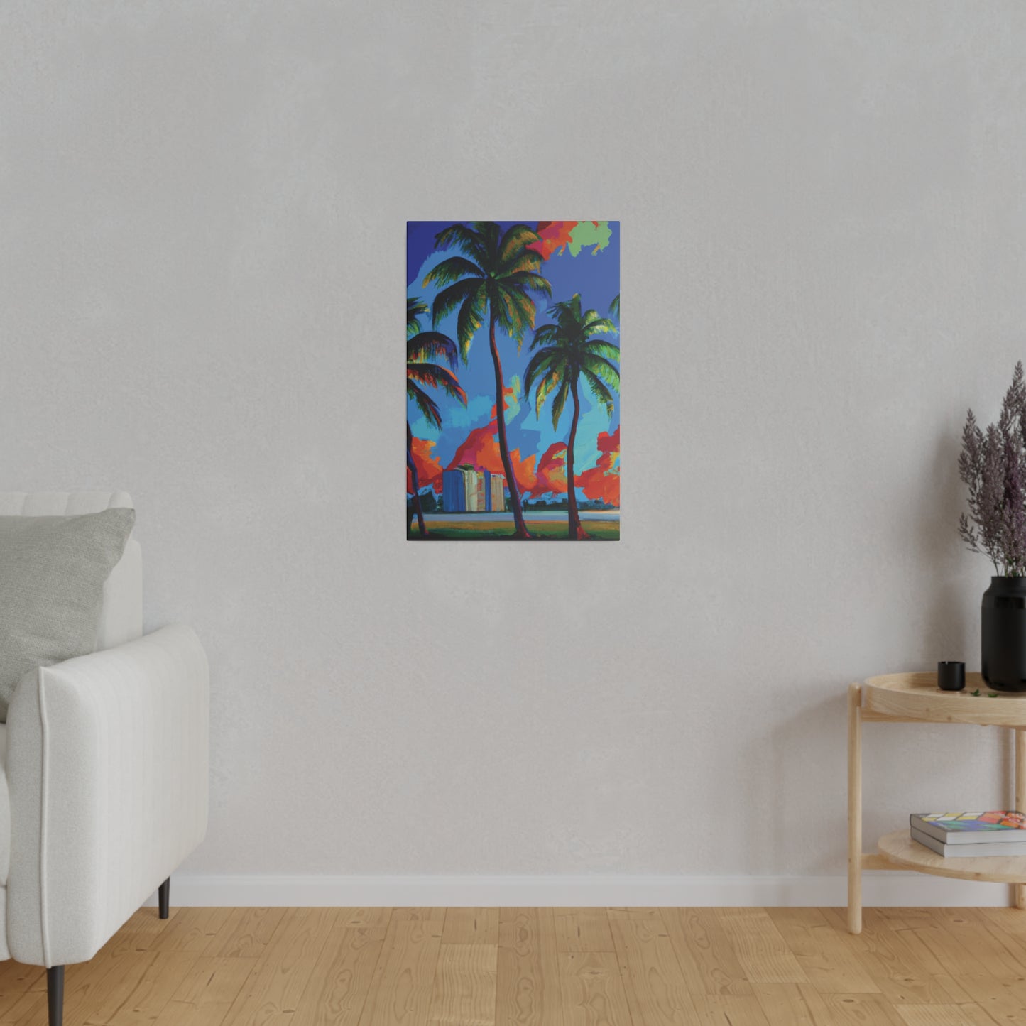 7382G - Miami Beach Sunset Painting Print | Miami | Beach | Sunset | Poster | Home Decor | Wall Art | Canvas