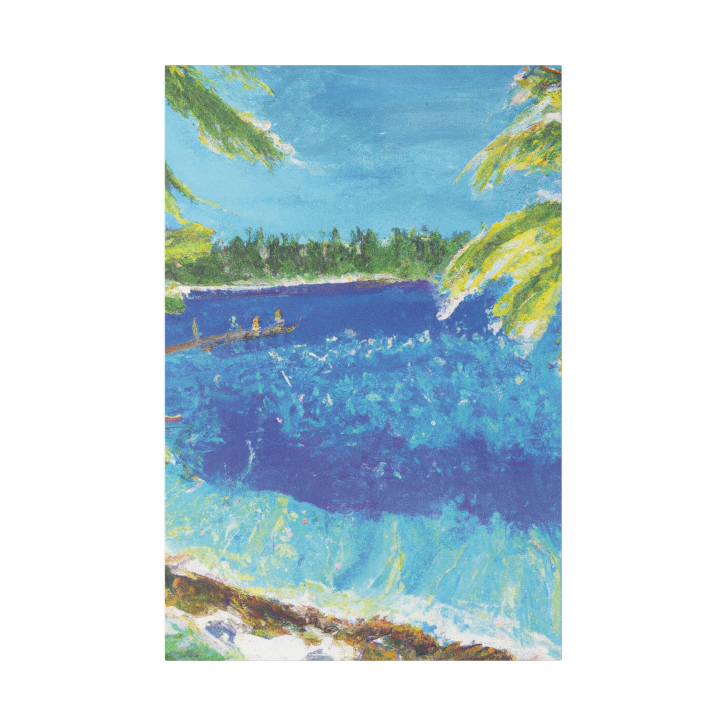 9673H - Bahamas Ocean Painting Print | Bahamas | Ocean | Beach | Poster | Home Decor | Wall Art | Canvas