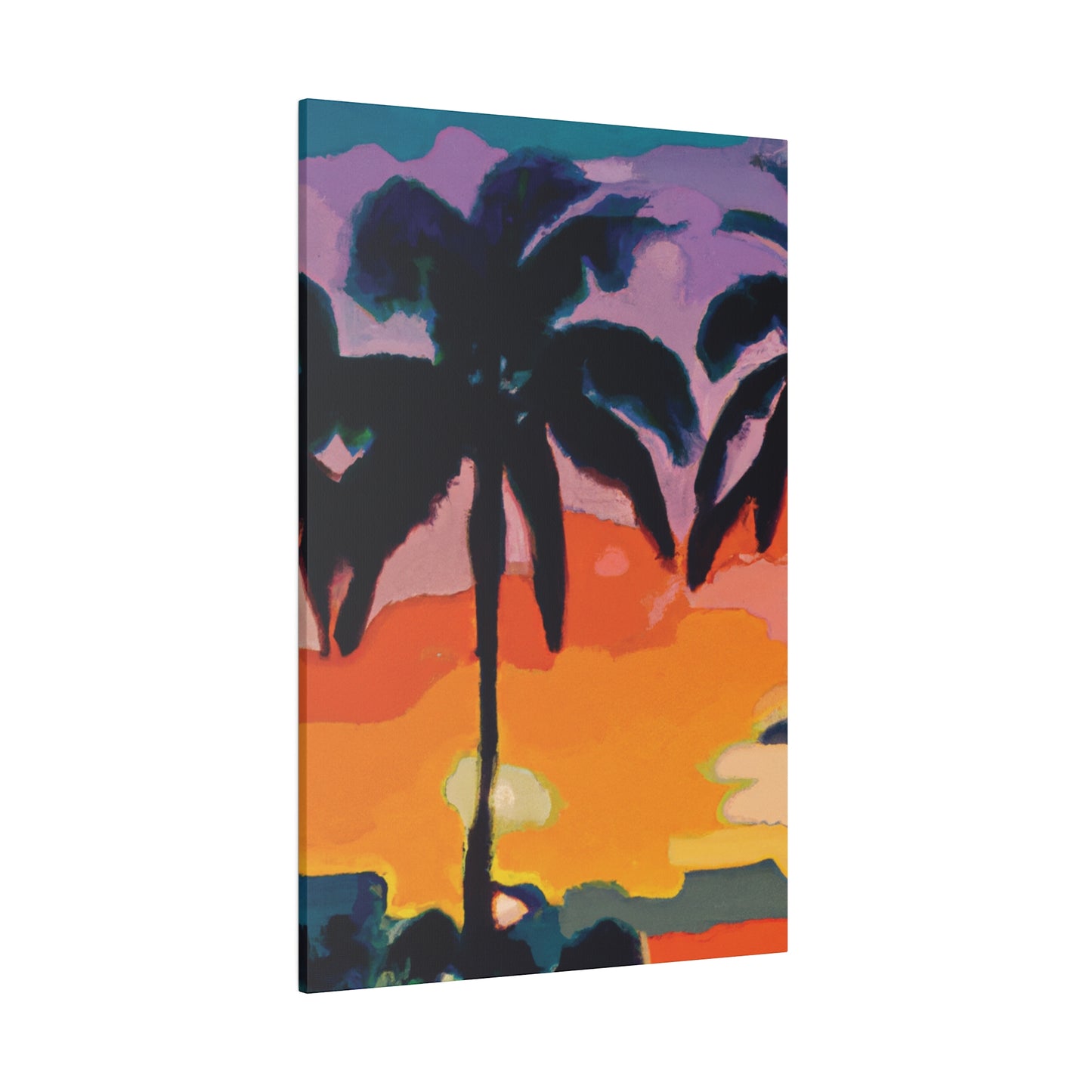 7875Z - Miami Beach Sunset Painting Print | Miami | Beach | Sunset | Poster | Home Decor | Wall Art | Canvas